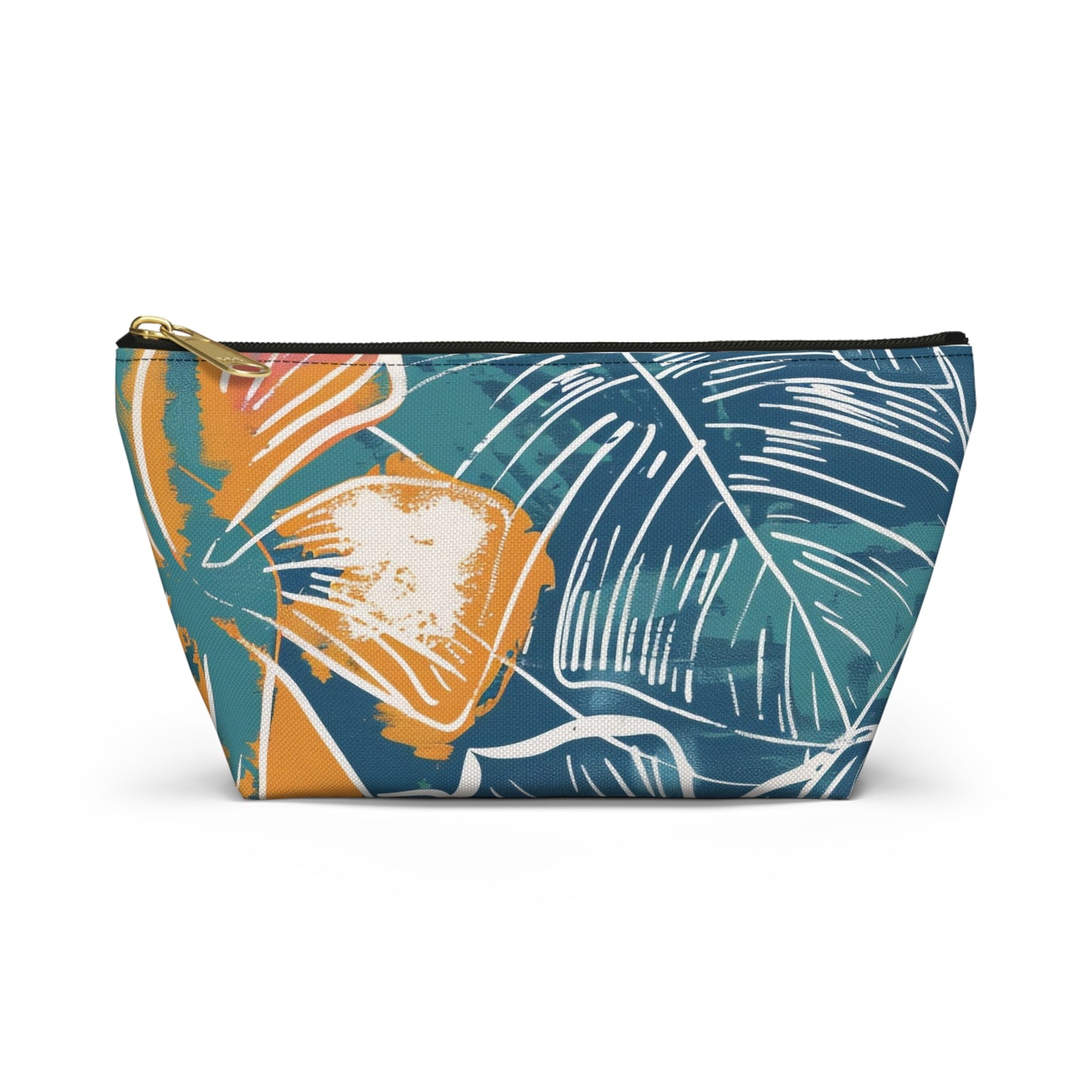 Tropical Floral Accessory Pouch | Chic Travel Bag, Makeup Organizer, Gift for Her, Summer Vibes, Eco-Friendly Design