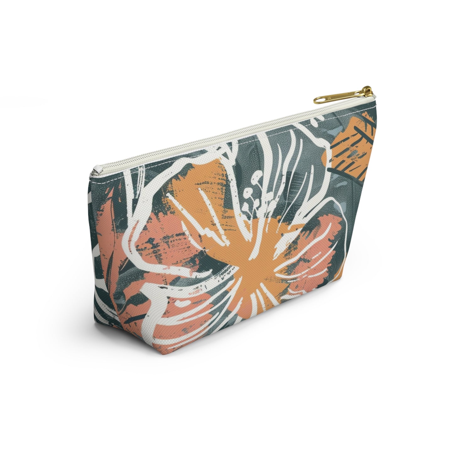 Floral Accessory Pouch, Makeup Bag, Travel Cosmetic Case, Organizer for Gifts, Summer Vibes, Flower Print, Cute Storage