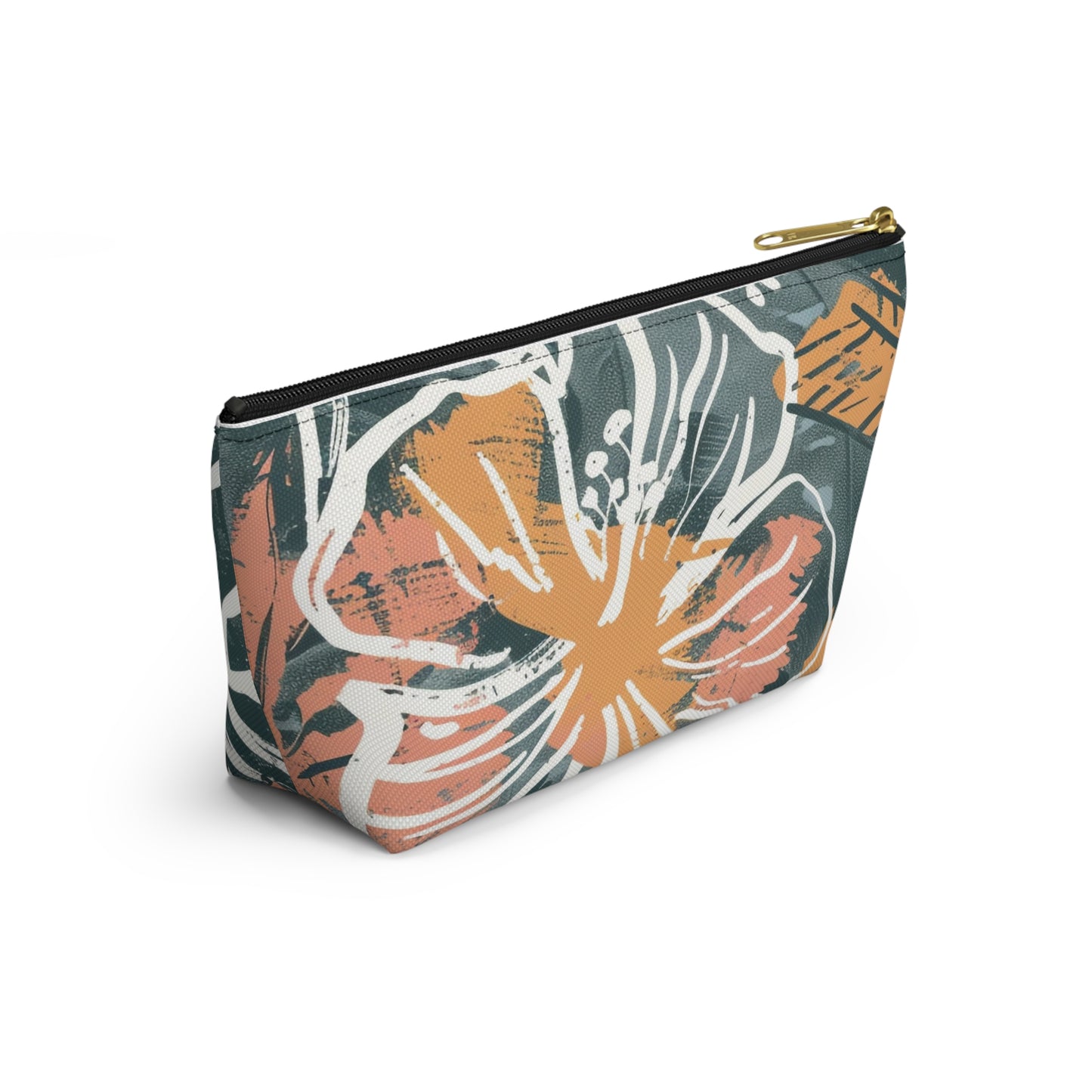 Floral Accessory Pouch, Makeup Bag, Travel Cosmetic Case, Organizer for Gifts, Summer Vibes, Flower Print, Cute Storage