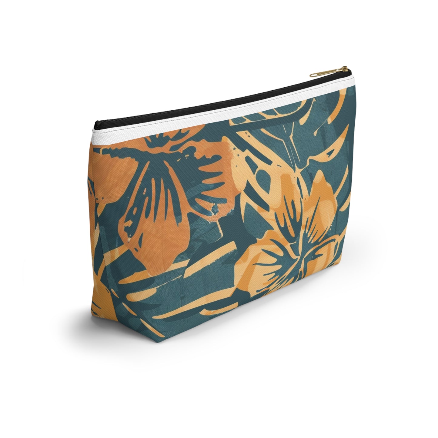 Tropical Floral Accessory Pouch, Makeup Bag, Toiletry Organizer, Clutch Purse, Summer Gift, Travel Essentials