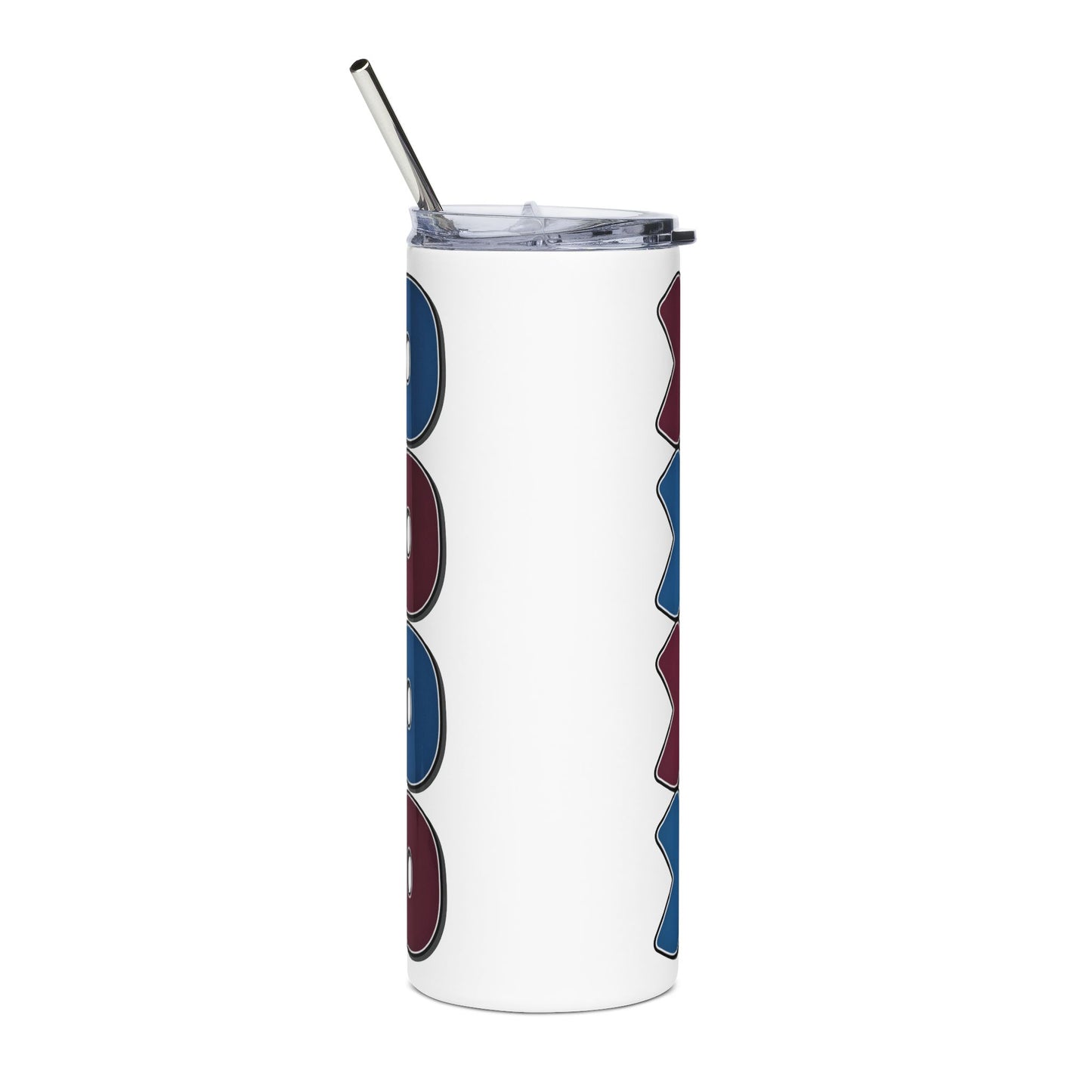 Avalanche XOXO Tumbler for Sports Lovers, 20oz Travel Mug, Eco-Friendly Drinkware, Perfect Gift for Fans, Camping, College Events
