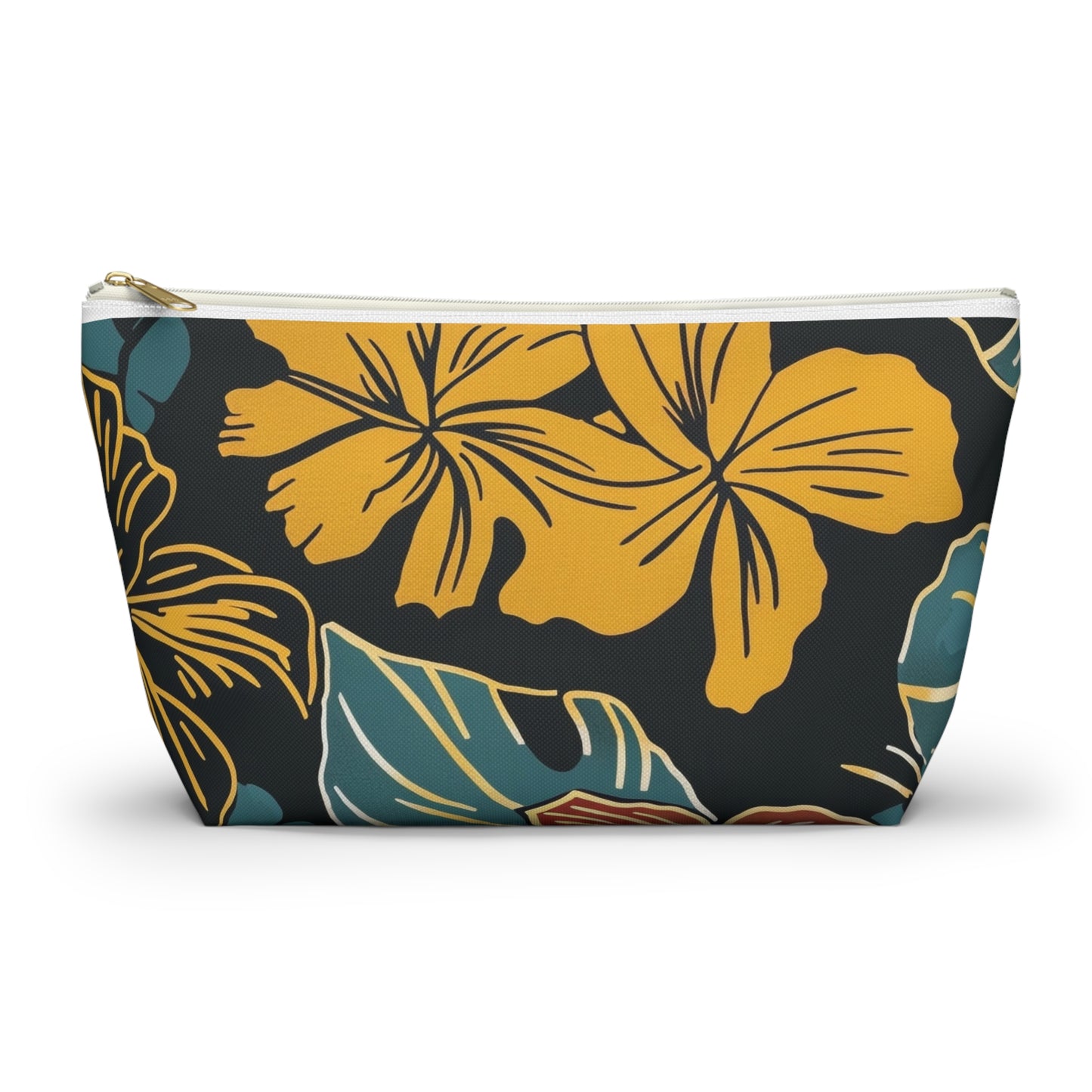 Tropical Floral Accessory Pouch | Makeup Bag, Travel Organizer, Zip Pouch, Gift for Her, Summer Vibe