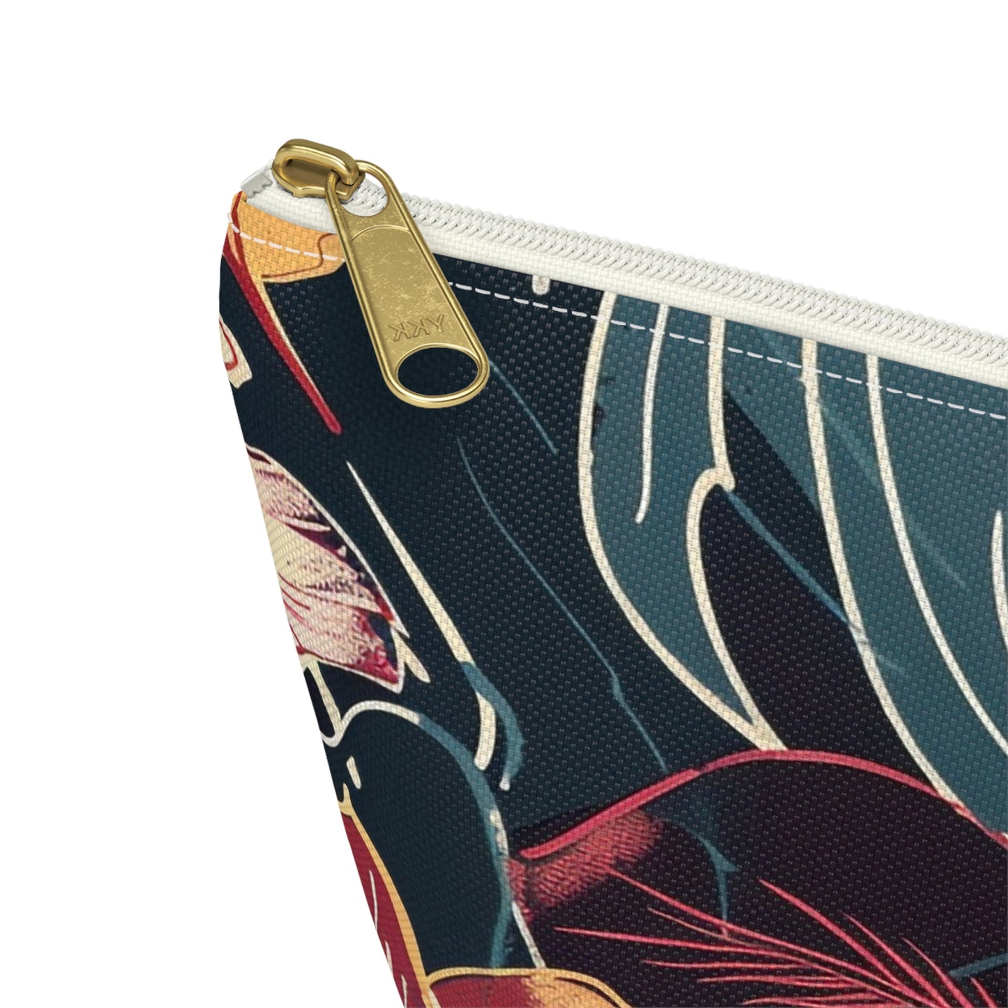 Vintage Hawaiian Print Travel Pouch | Cosmetic Bag | Travel Makeup Organizer | Gift for Her | Tropical Design | Stylish Storage Solution