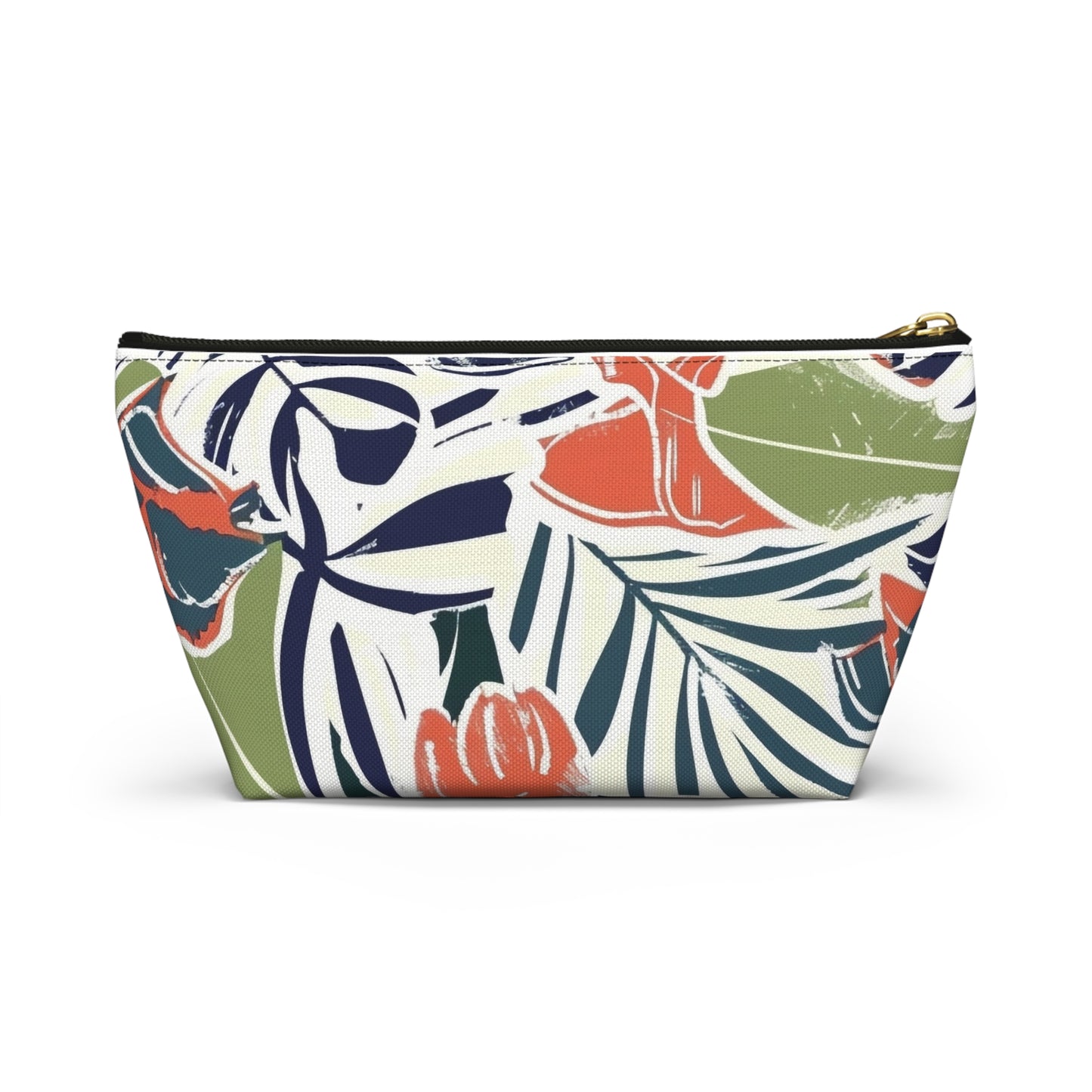 Tropical Floral Accessory Pouch, Makeup Bag, Travel Organizer, Gift for Her, Summer Essentials, Eco-Friendly Fashion