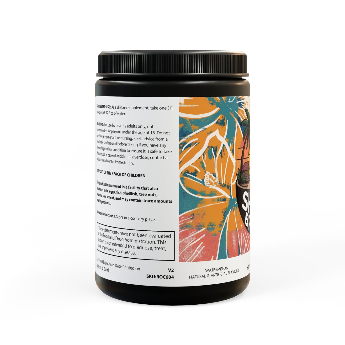 BCAA Supplement, Watermelon (325g, 11.46oz, 45 servings)