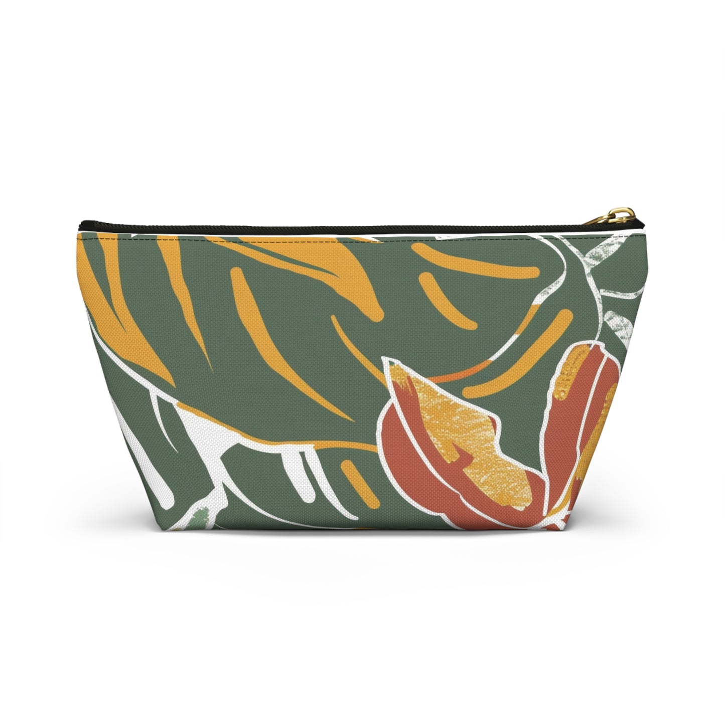Tropical Accessory Pouch, Eco-Friendly Makeup Bag, Travel Organizer, Floral Storage Case, Gift for Her, Functional Purse