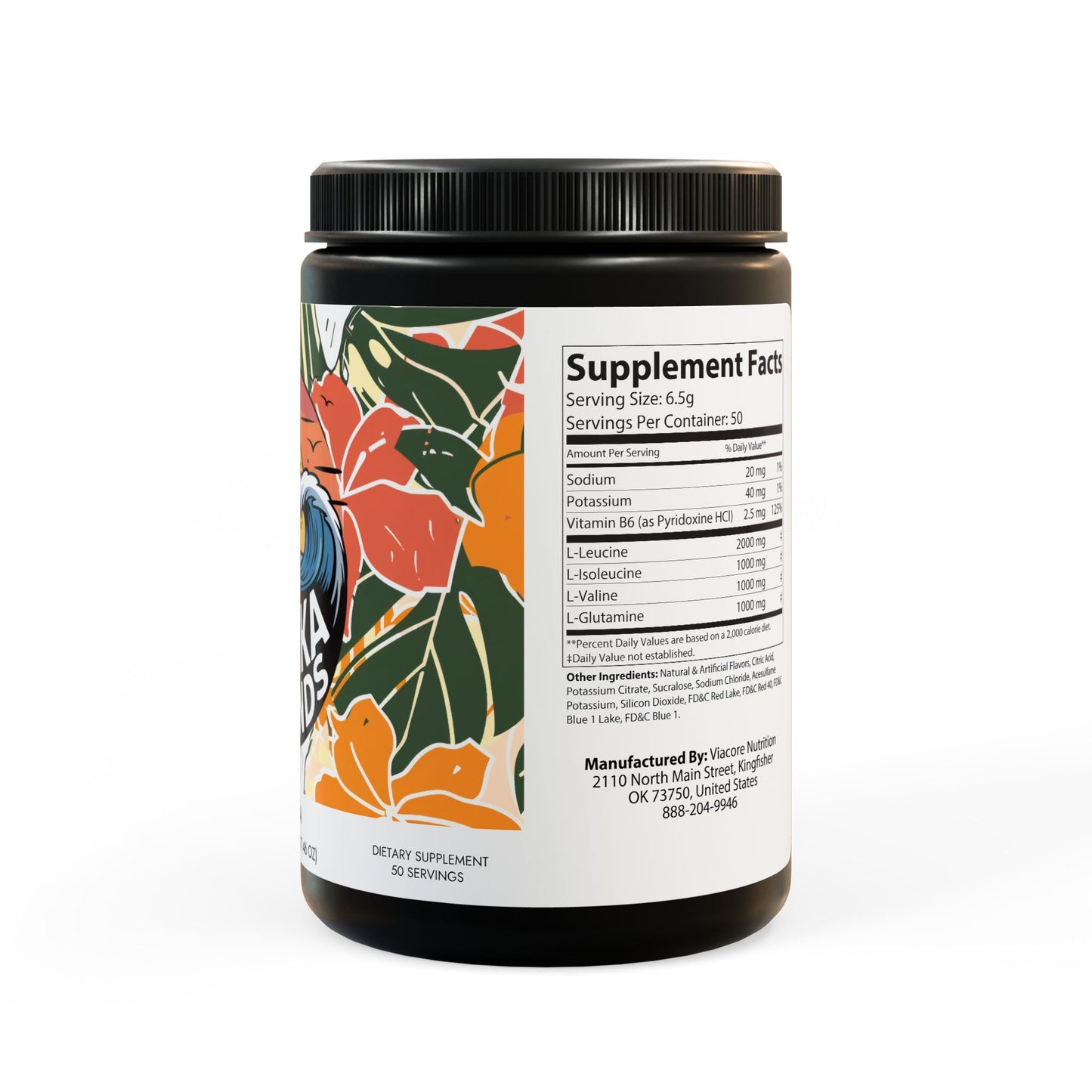 BCAA Supplement, Grape (325g, 11.46oz, 50 servings)