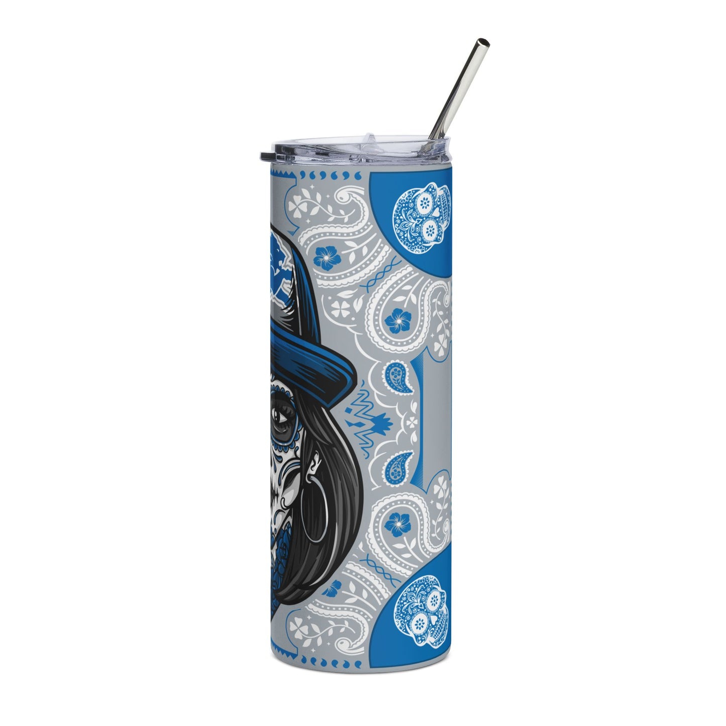 Lions Sugar Skull 20 oz Tumbler – Sublimated, Double-Walled