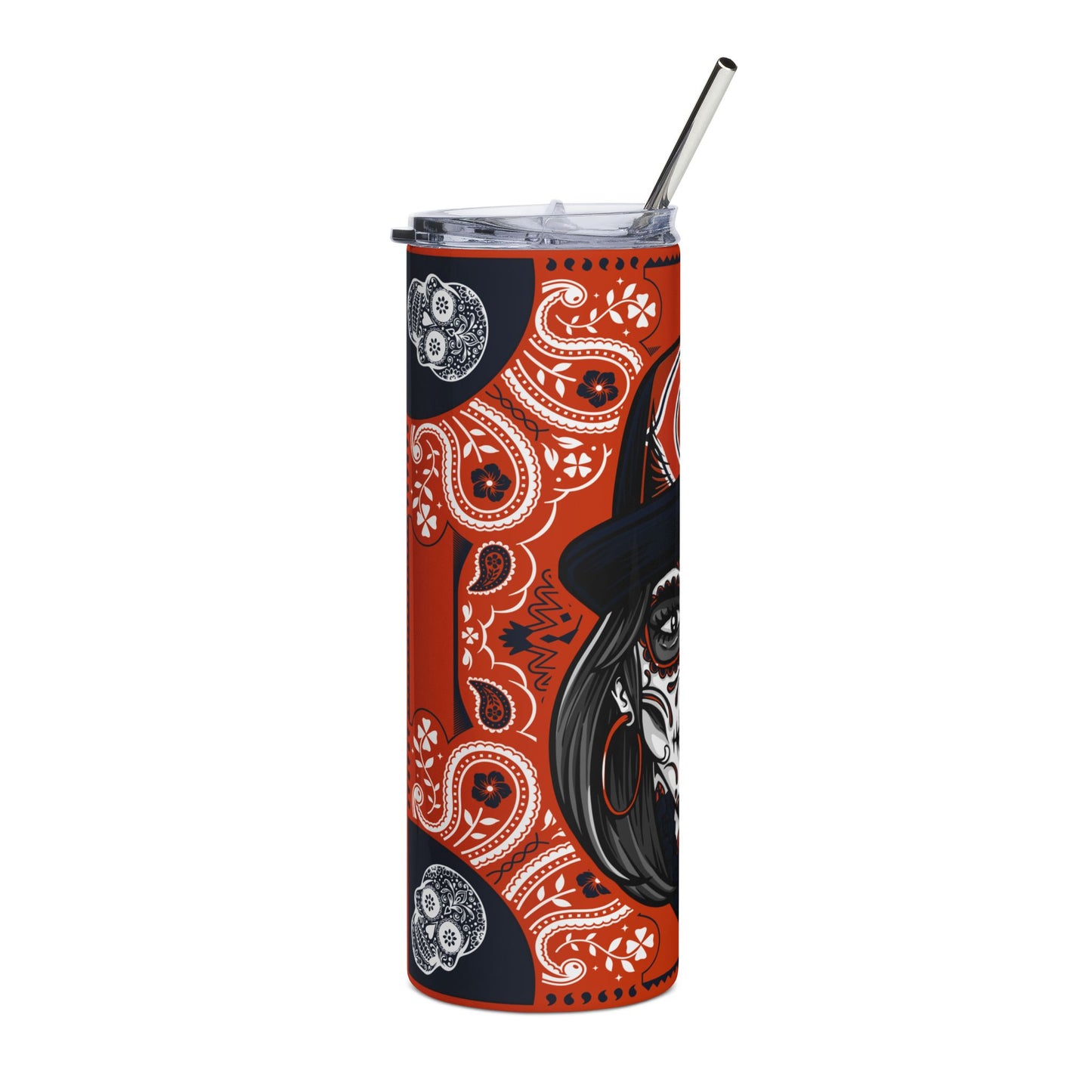 Bears Sugar Skull 20 oz Tumbler – Sublimated, Double-Walled