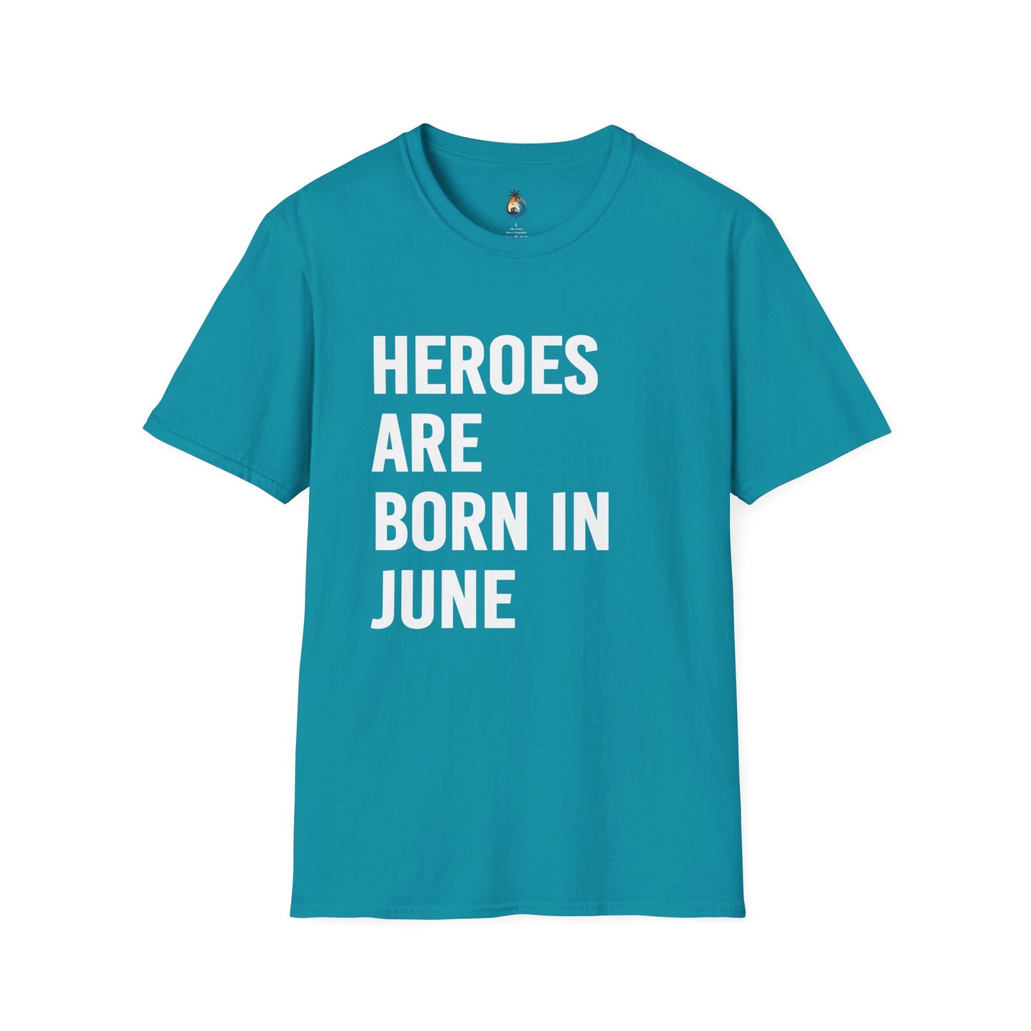 Heroes Are Born in June T-Shirt, Unisex Gift, Birthday Tee, Celebration Shirt, June Special Occasion Wear, Trendy Casual Outfit