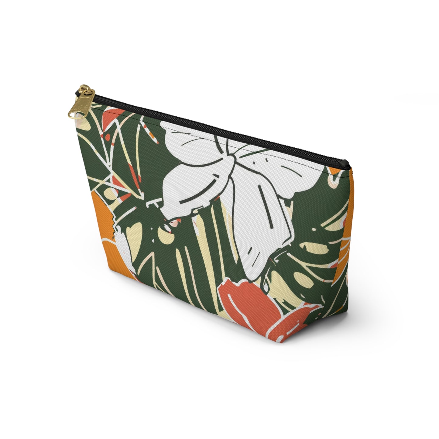 Tropical Accessory Pouch - Tropical Makeup Bag, Floral Travel Organizer, Summer Beach Vibes, Gift for Her, Eco-Friendly Storage