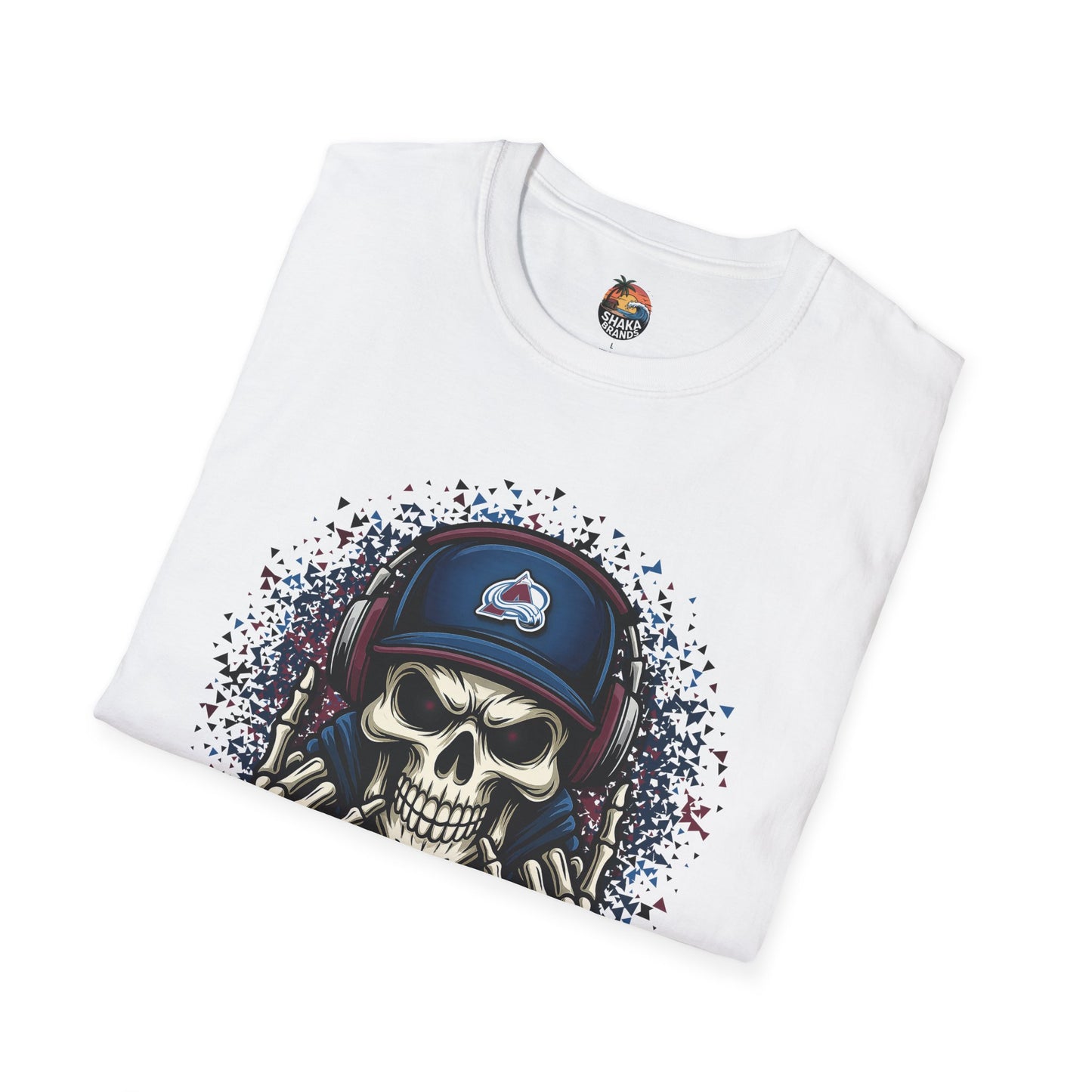 Avalanche Skull Graphic T-Shirt, Unisex Tee, Casual Wear, Gifts for Men, Halloween Party Shirt, Music Lover's Apparel