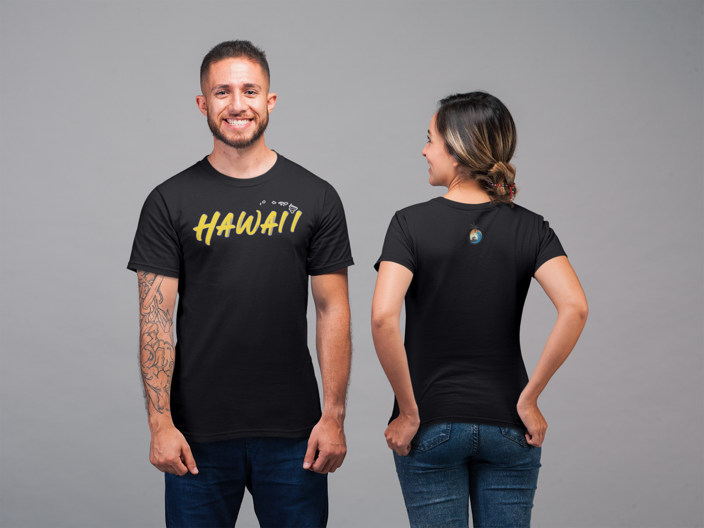 Shaka Brands | Graphic Tee's | Hawai'i Black Crew Neck Shirt