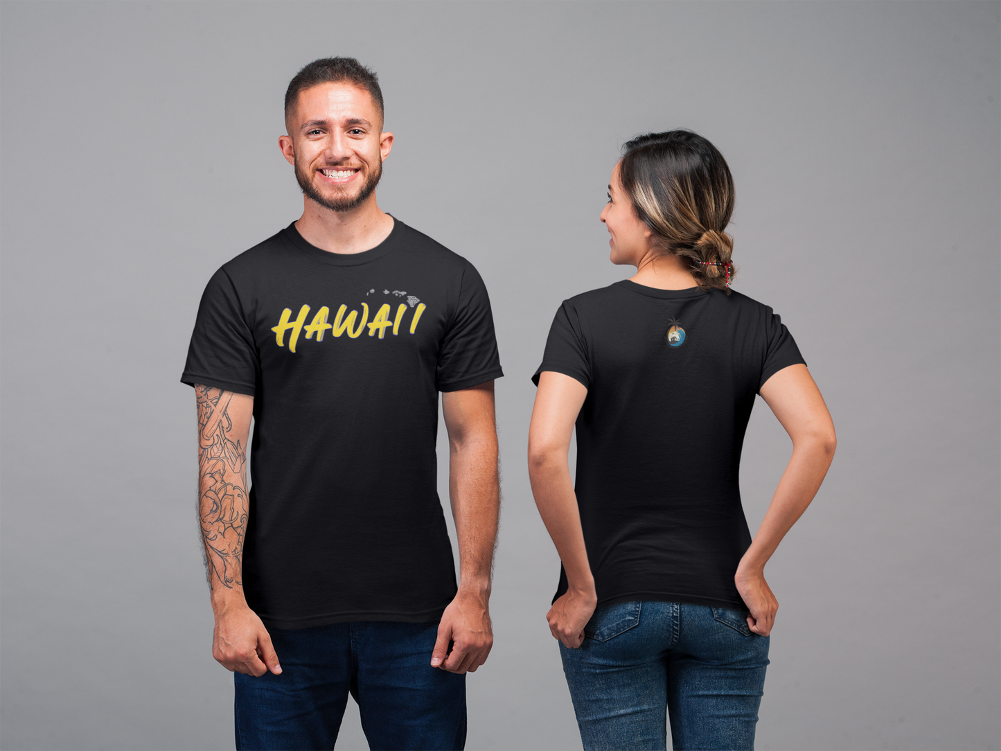 Shaka Brands | Graphic Tee's | Hawai'i Black Crew Neck Shirt