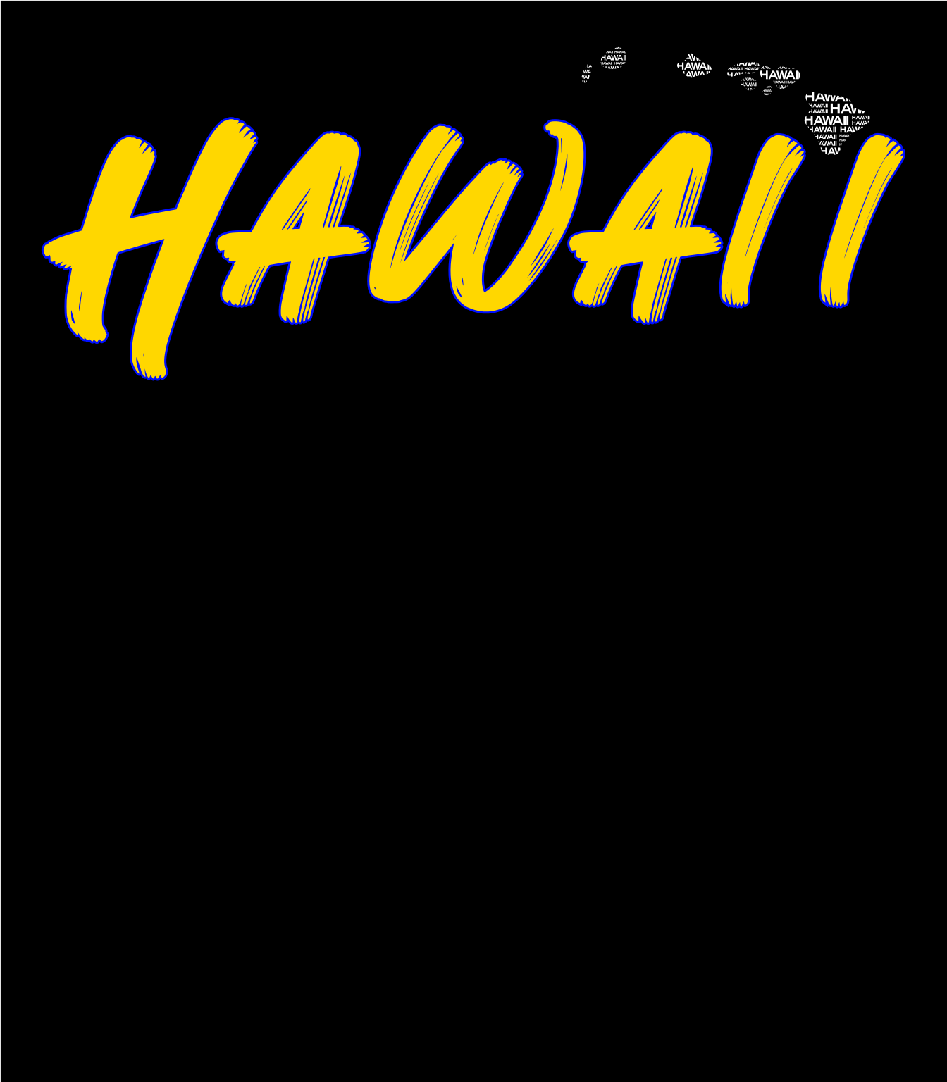 Shaka Brands | Graphic Tee's | Hawai'i Black Crew Neck Shirt