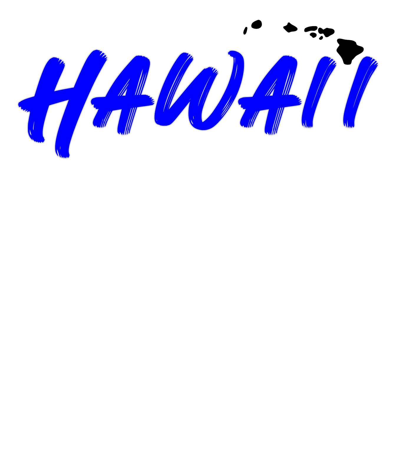 Shaka Brands | Graphic Tee's | Hawai'i White Crew Neck Shirt