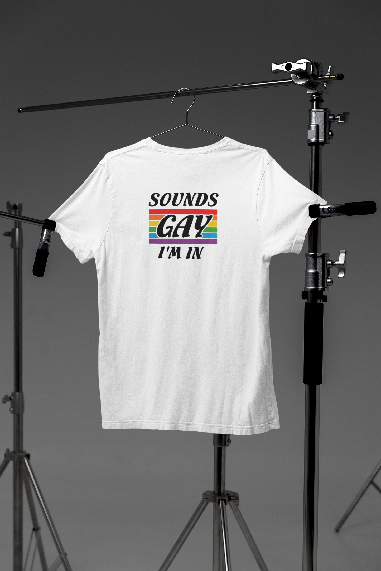 Shaka Brands | LGBTQ Pride Collection | Sounds Gay, I'm In - LGBTQ Crew neck T-Shirt