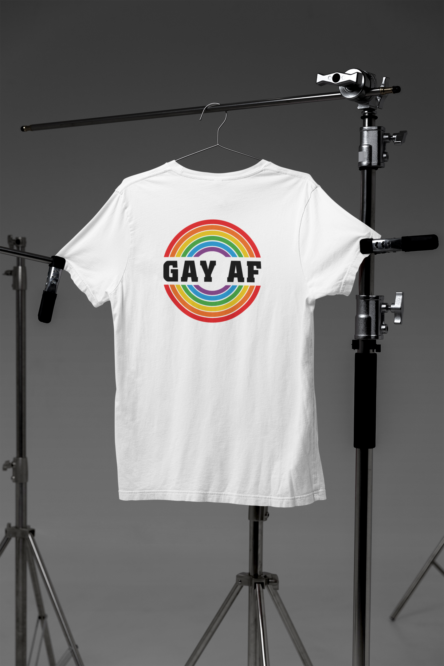 Shaka Brands | LGBTQ Pride Collection | Gay AF, Crew Neck T-Shirt