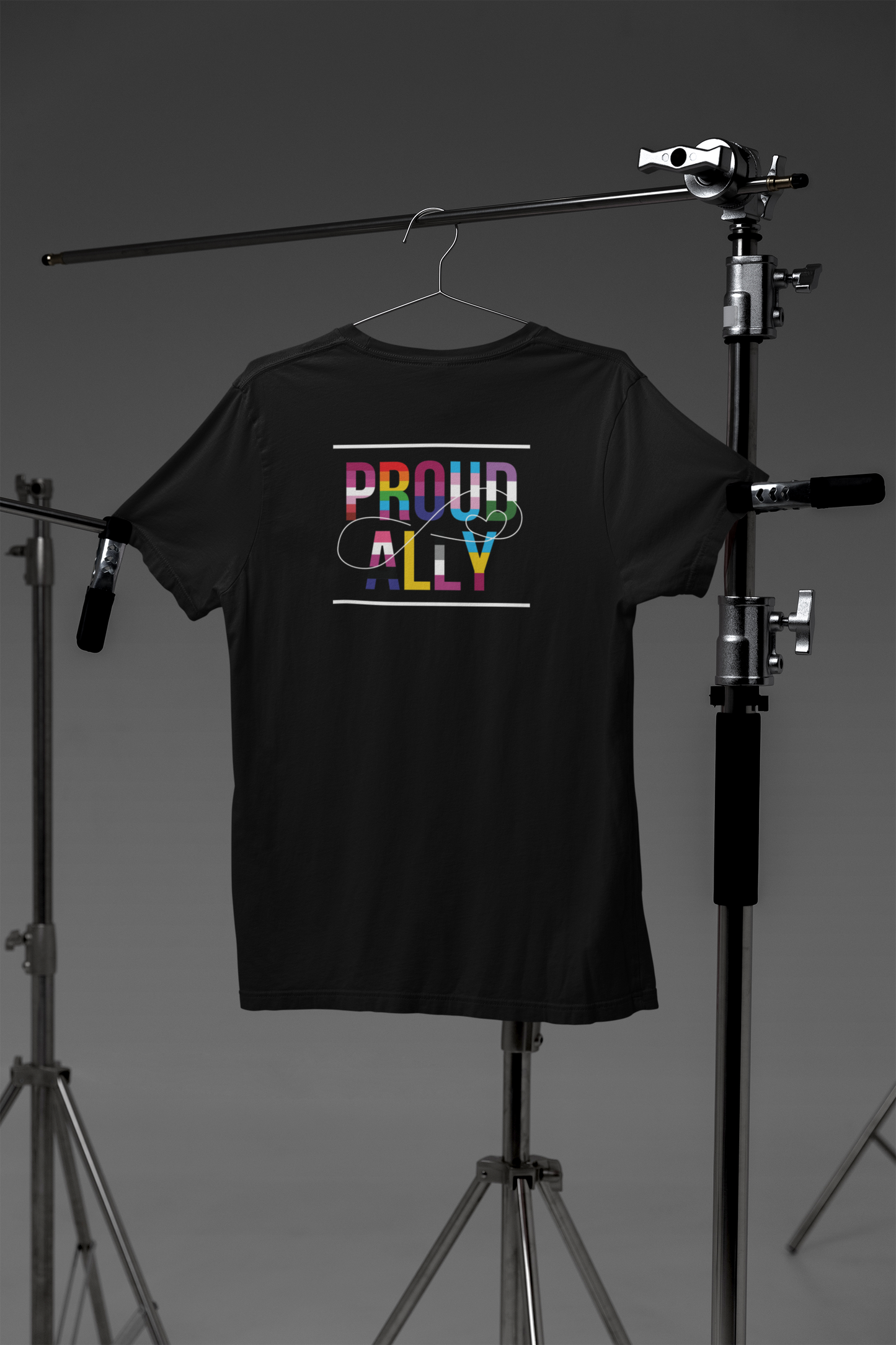 Shaka Brands | LGBTQ Pride Collection | Proud Ally, Crew Neck T-Shirt