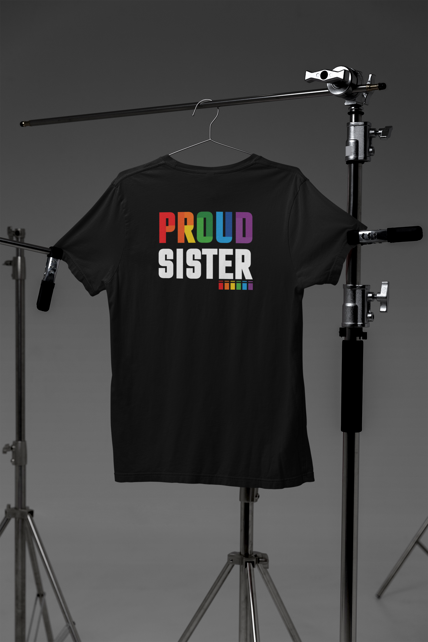 Shaka Brands | LGBTQ Pride Collection | Proud Sister, Crew Neck T-Shirt