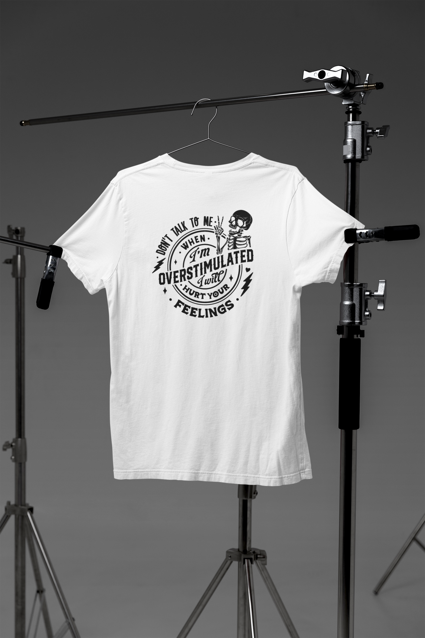 Shaka Brands | Graphic Tee's | Don't Talk To Me When I'm Overstimulated Crew Neck T-Shirt