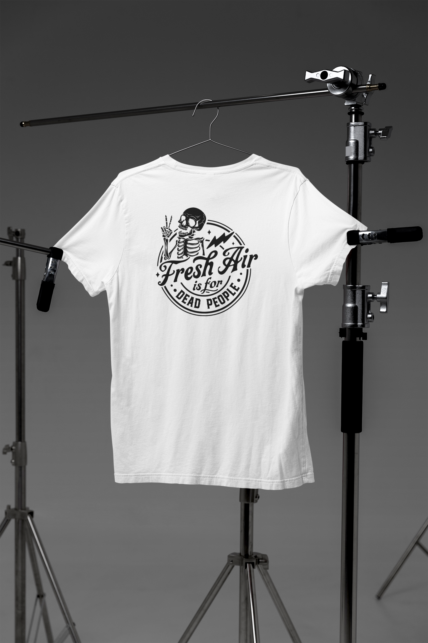 Shaka Brands | Graphic Tee's | Fresh Air Is For Dead People Crew Neck T-Shirt
