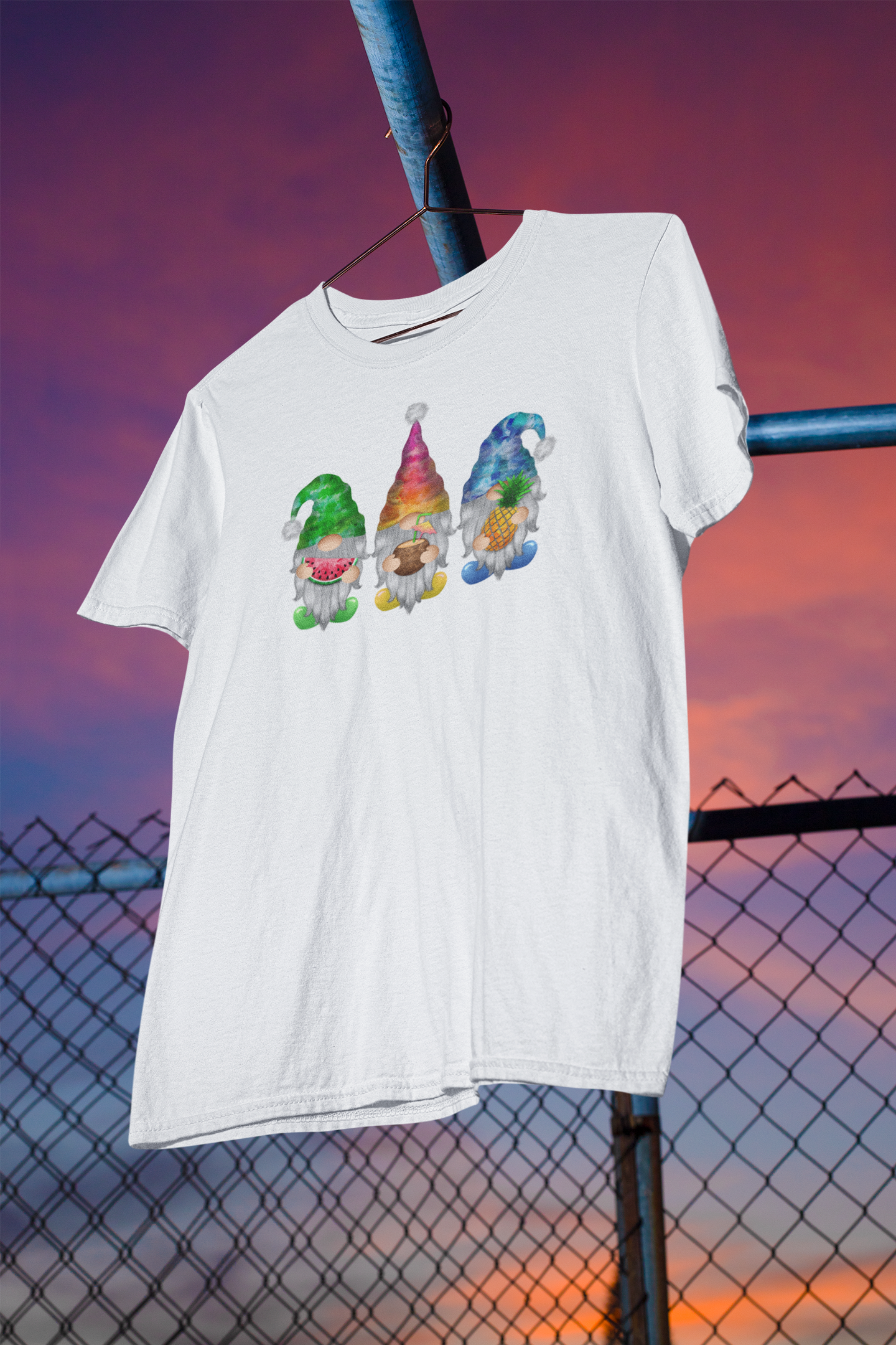 Shaka Brands | Aloha Collection | Party Gnomes Watercolor Design T-shirt