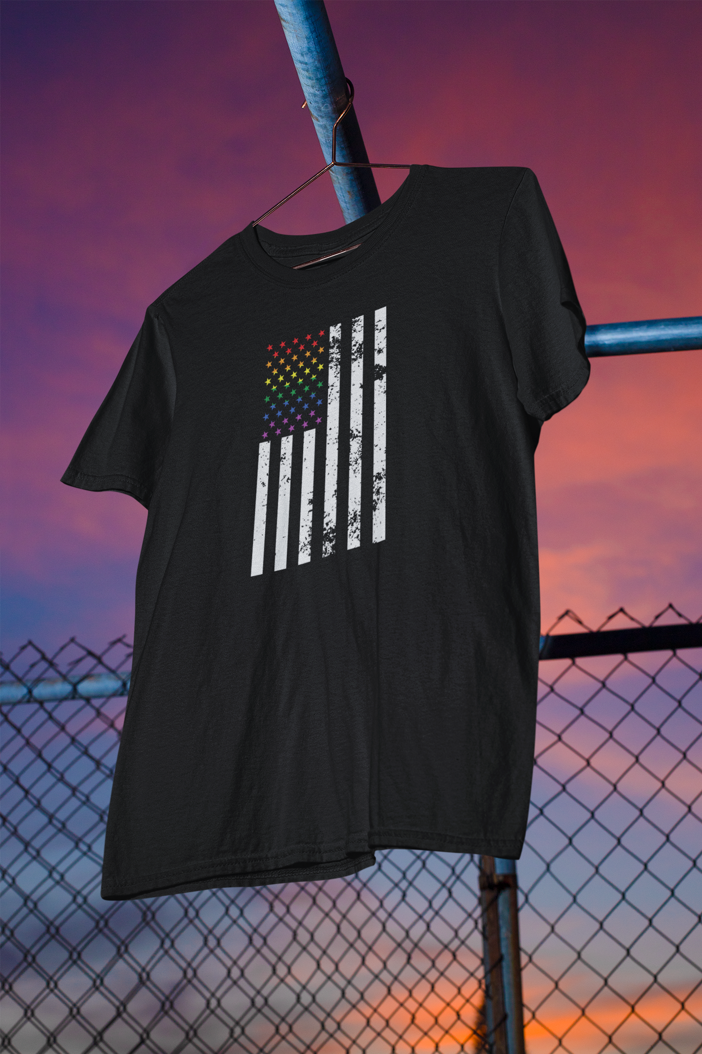 Shaka Brands | LGBTQ Pride Collection | American Flag Pride T-shirt