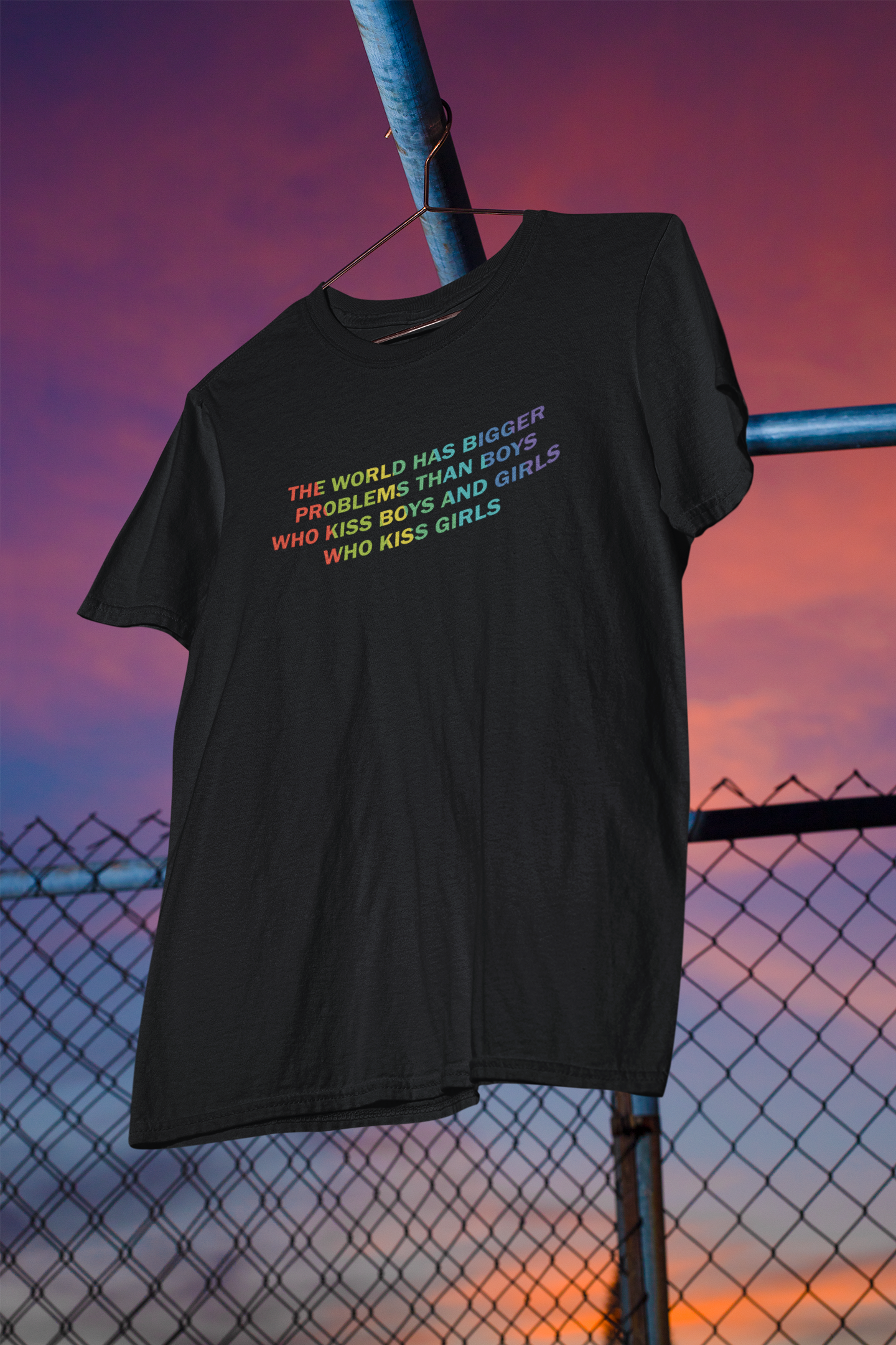 Shaka Brands | LGBTQ Pride Collection | The World Has Bigger Problems T-Shirt
