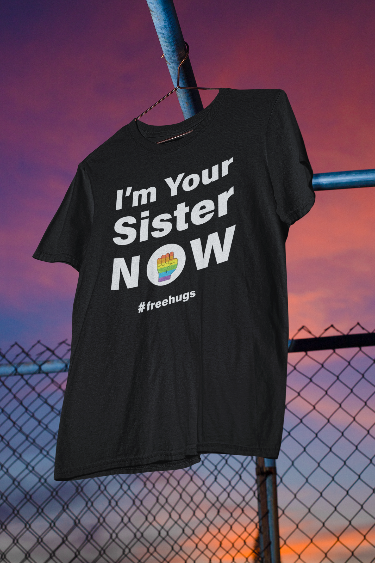 Shaka Brands | LGBTQ Pride Collection | I'm Your Sister Now Pride T-Shirt