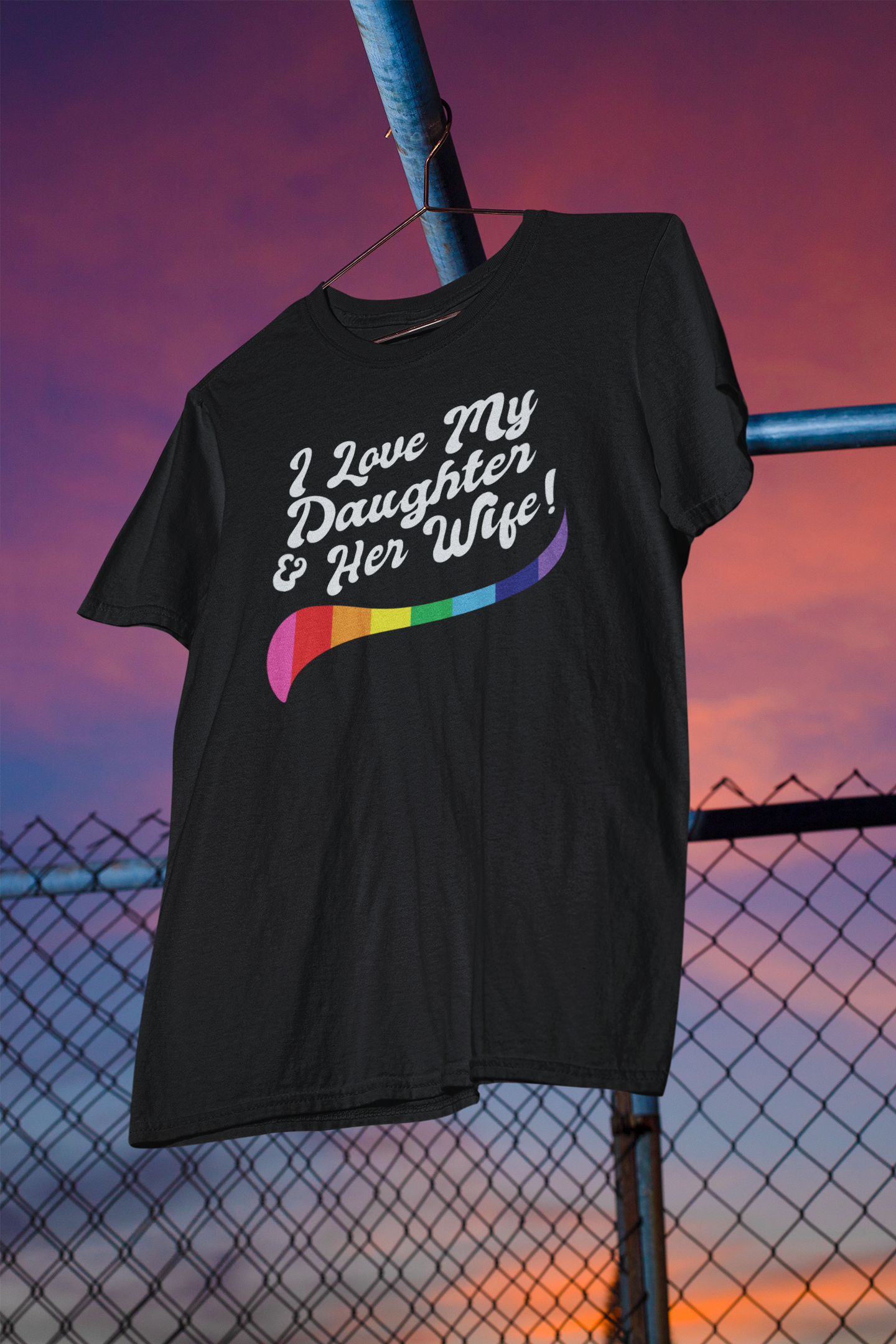 Shaka Brands | LGBTQ Pride Collection | I Love My daughter and Her Wife T-Shirt