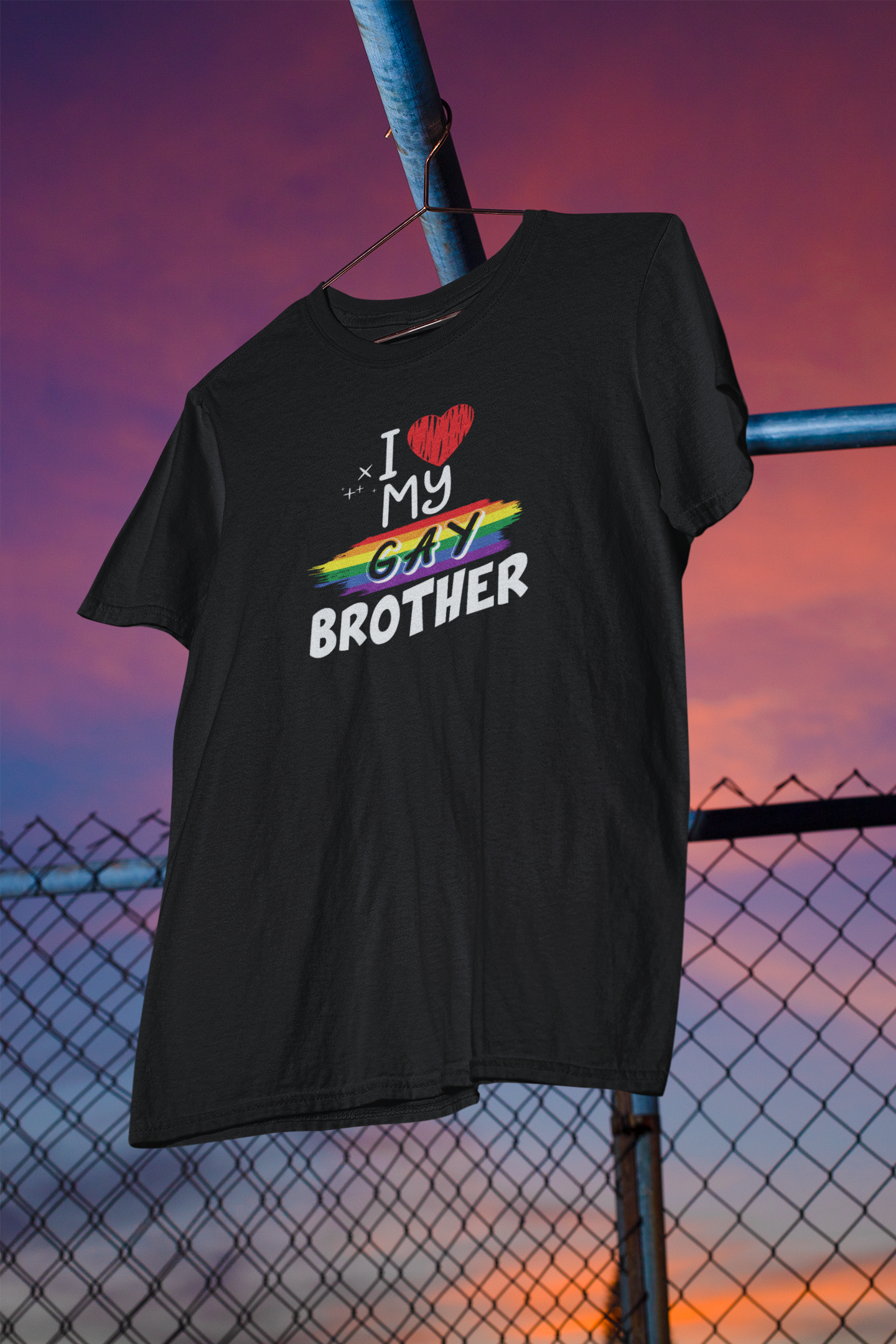 Shaka Brands | LGBTQ Pride Collection | I Love My Gay Brother T-Shirt