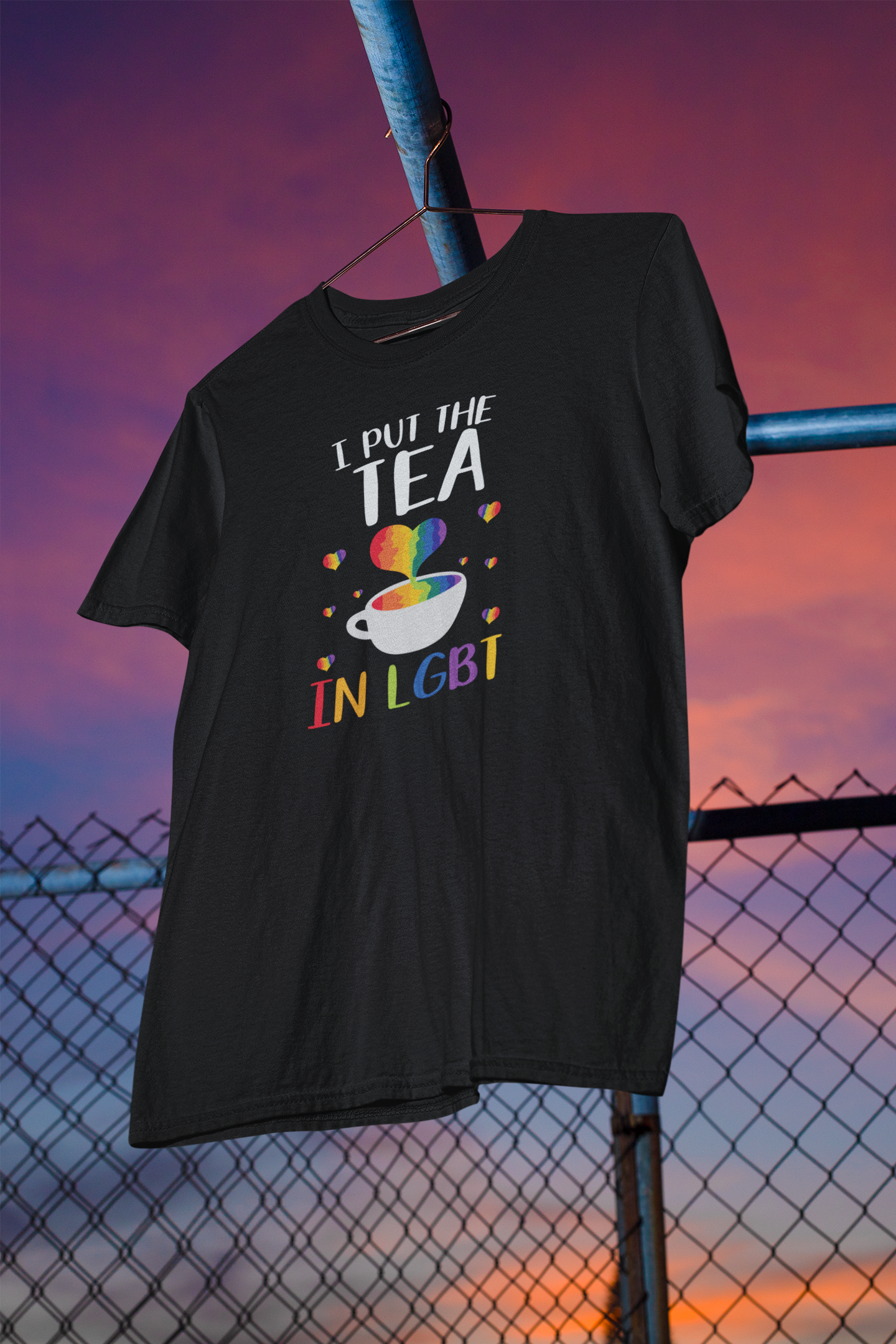 Shaka Brands | LGBTQ Pride Collection | I Put The Tea In LGBT T-Shirt