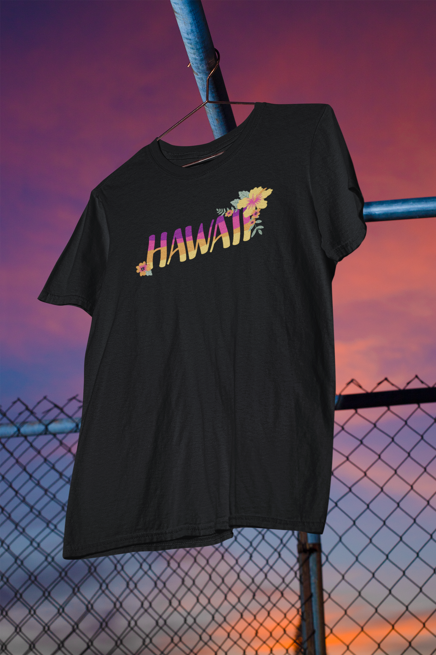 Shaka Brands | Aloha Collection | Hawaii W/ Hibiscus Flower T-Shirt
