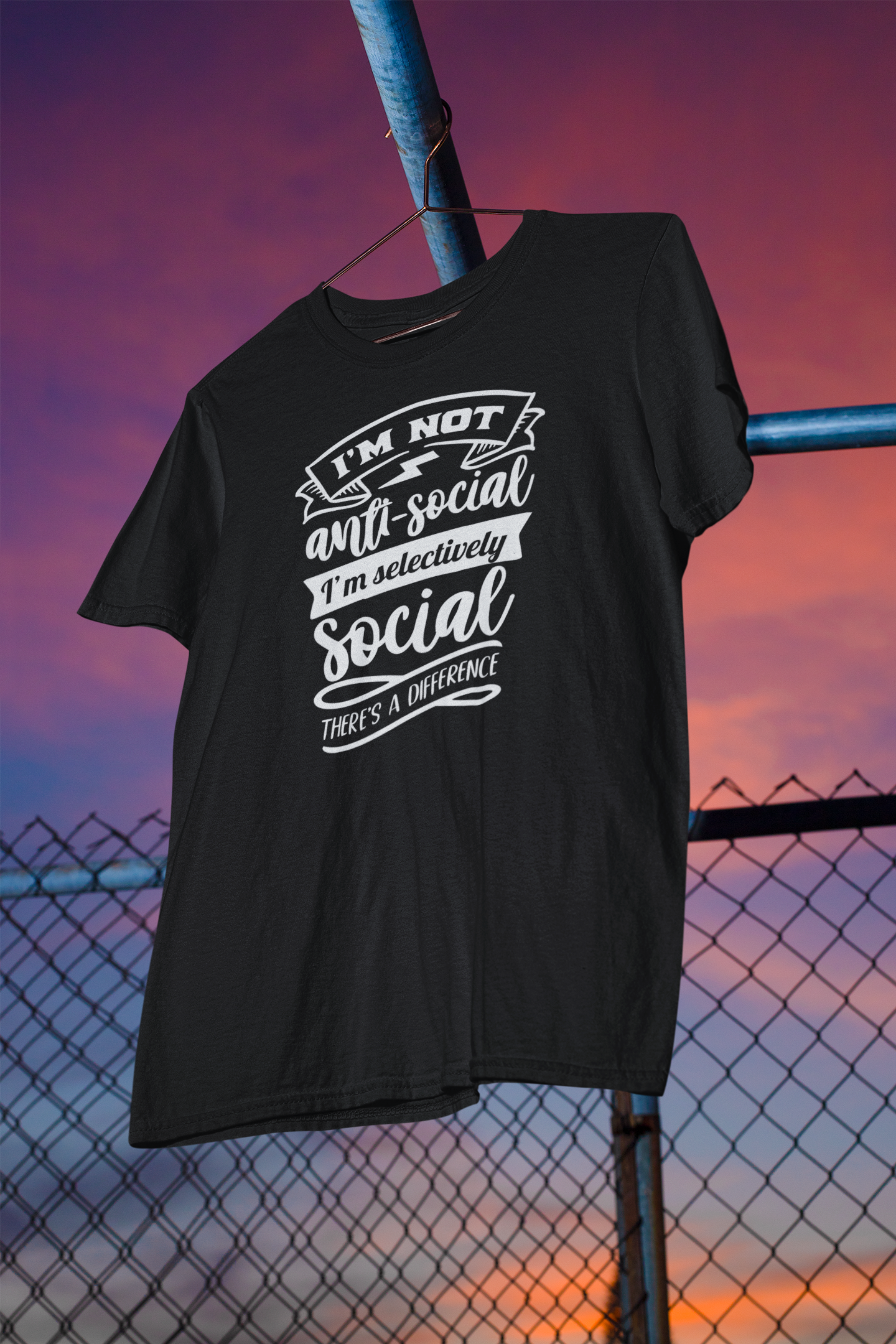 Shaka Brands | Graphic Tees | I'm Not Anit-Social T-Shirt