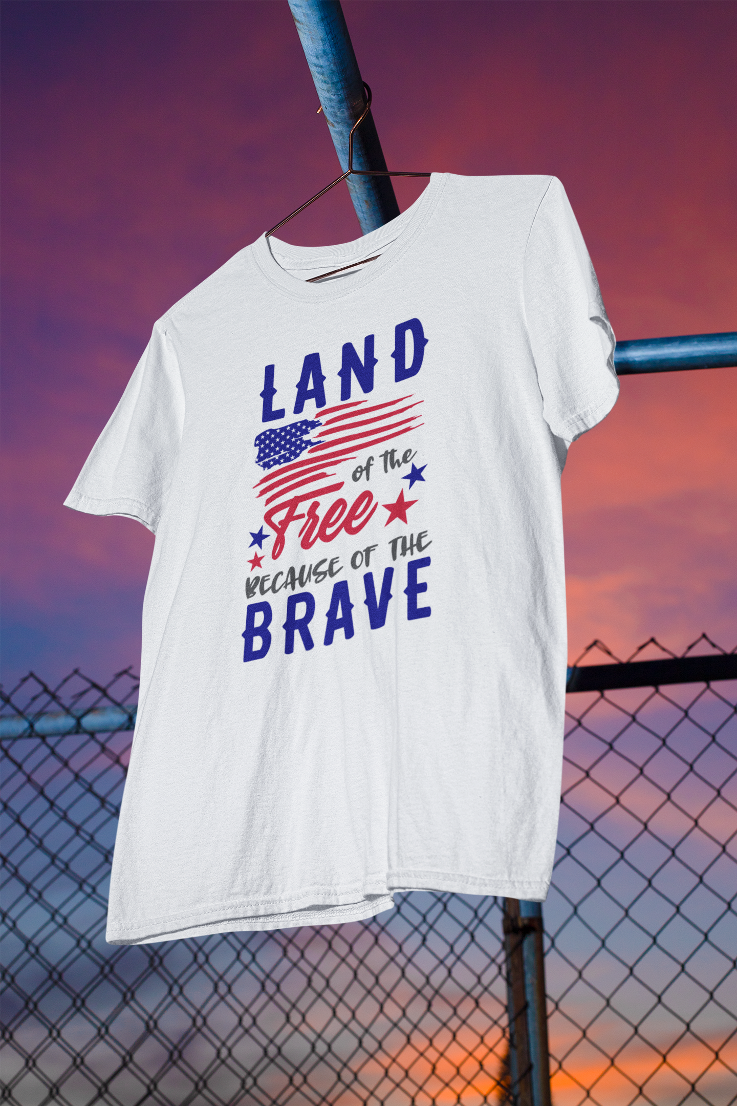 Shaka Brands | Graphic Tees | Land Of The Free Because Of The Brave T-Shirt