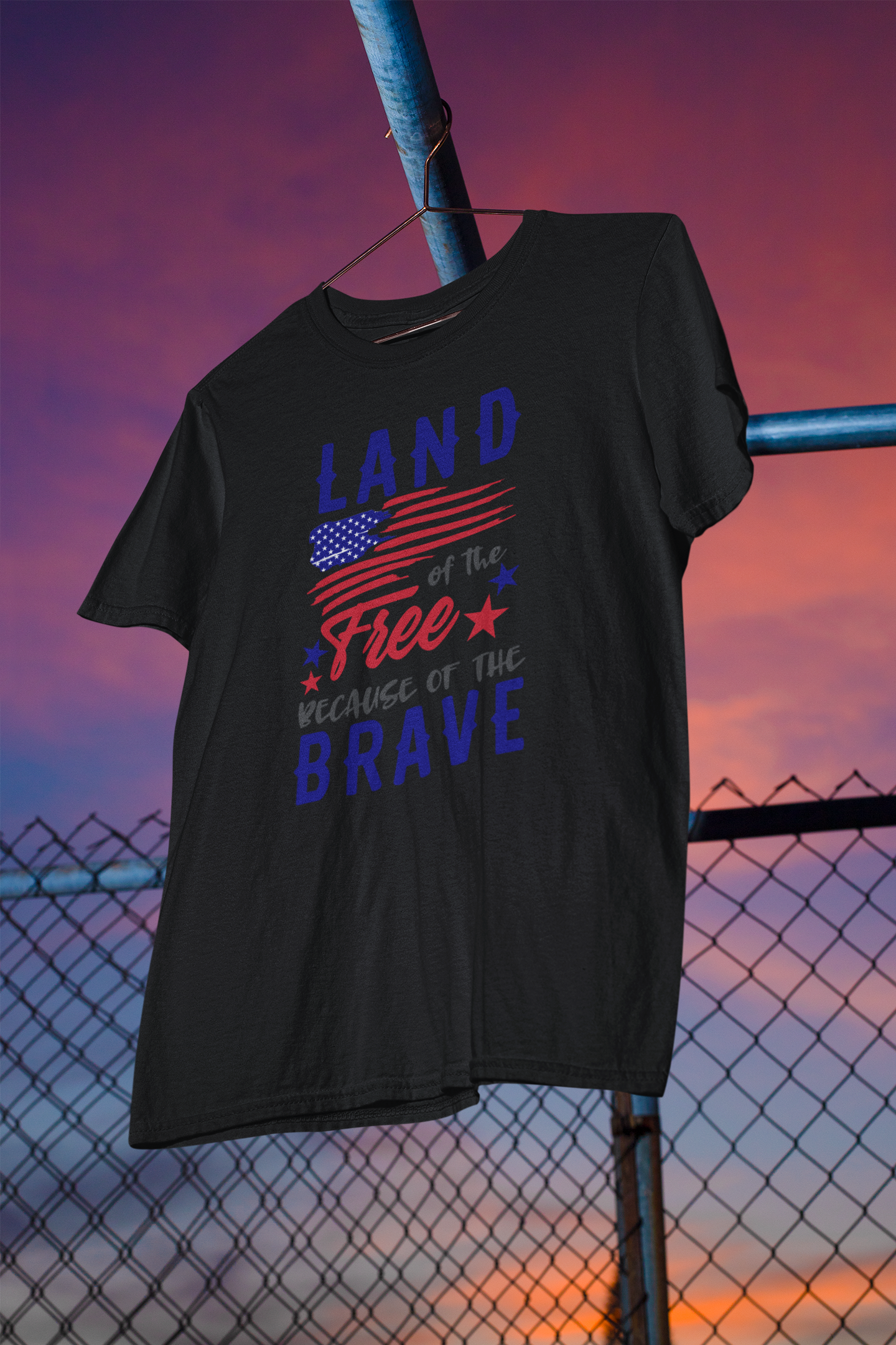 Shaka Brands | Graphic Tees | Land Of The Free Because Of The Brave T-Shirt