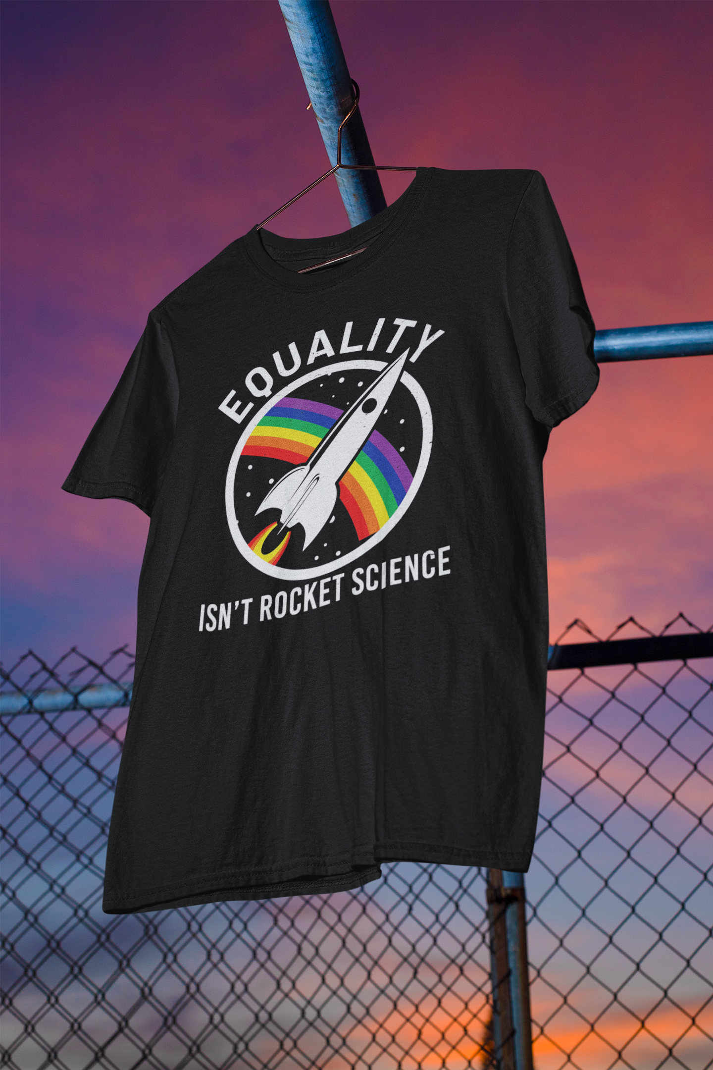 Shaka Brands | Graphic Tees | Equality Isn't Rocket Science PRIDE T-Shirt