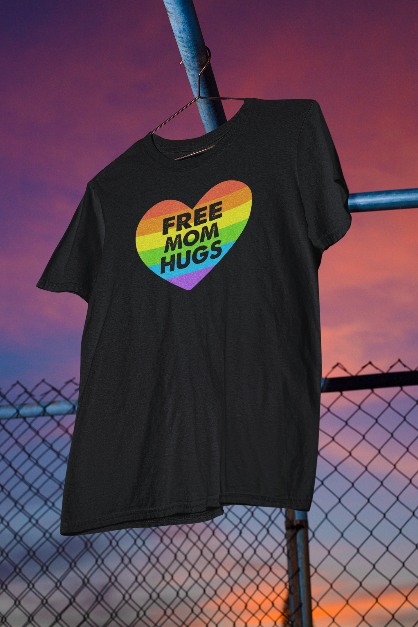 Shaka Brands | Graphic Tees | Free Mom Hugs PRIDE T-Shirt