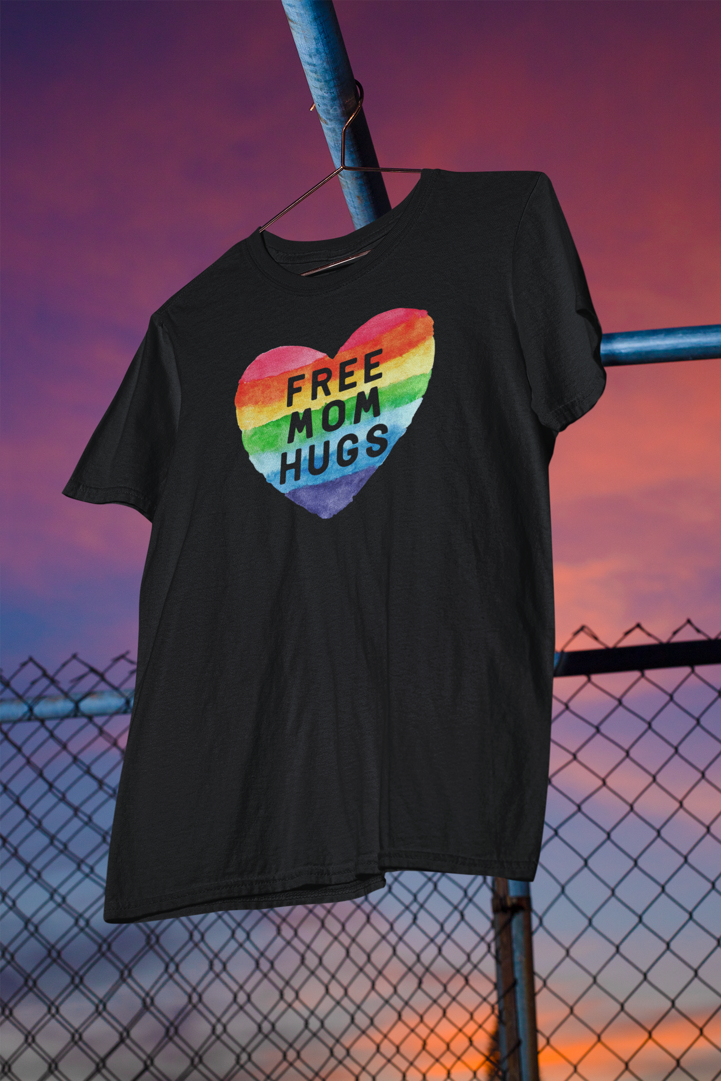 Shaka Brands | Graphic Tees | Free Mom Hugs PRIDE T-Shirt