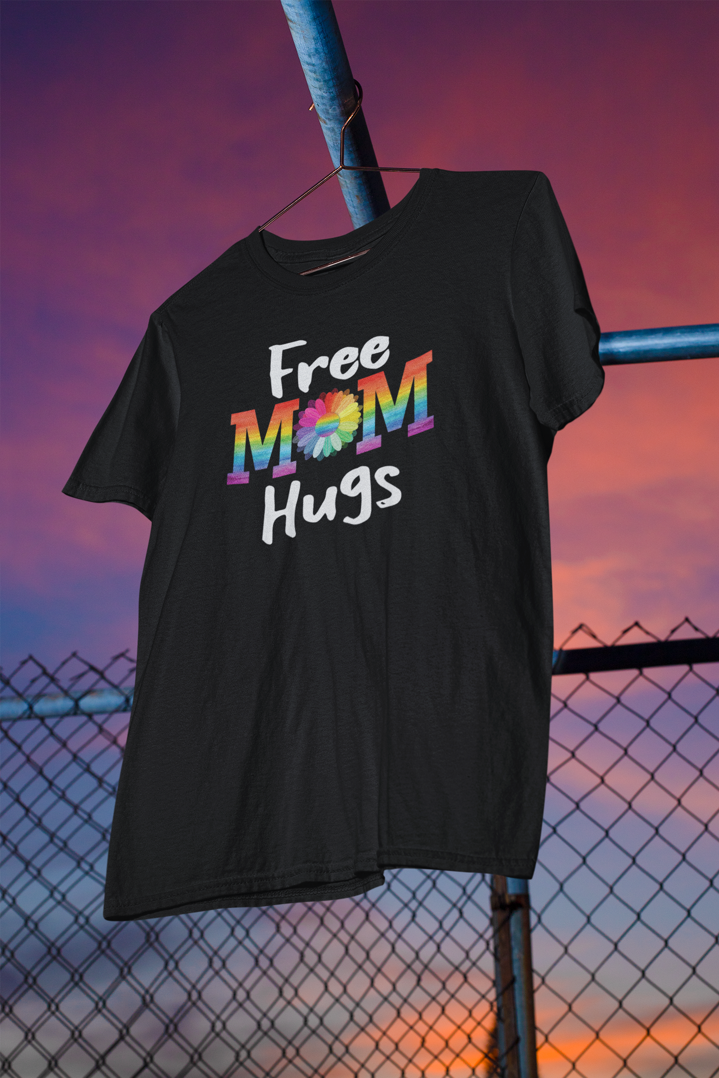 Shaka Brands | Graphic Tees | Free Mom Hugs PRIDE T-Shirt