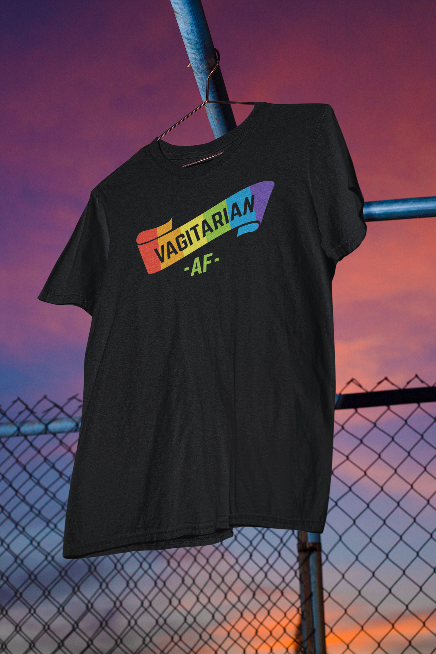 Shaka Brands | Graphic Tees | Vagitarian AF PRIDE T-Shirt