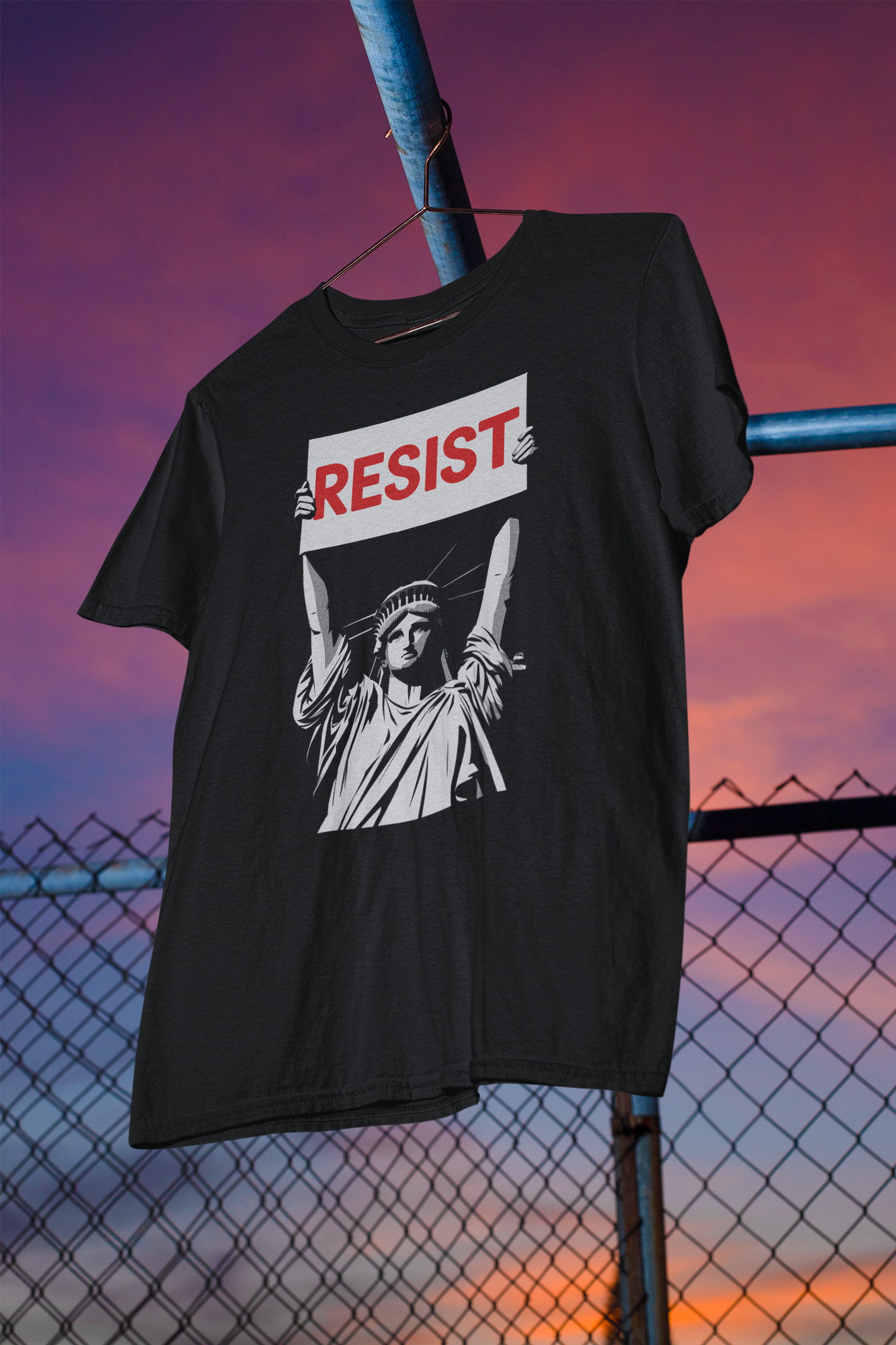 Shaka Brands | Political Tee Collection | Statue of Liberty Resist T-shirt