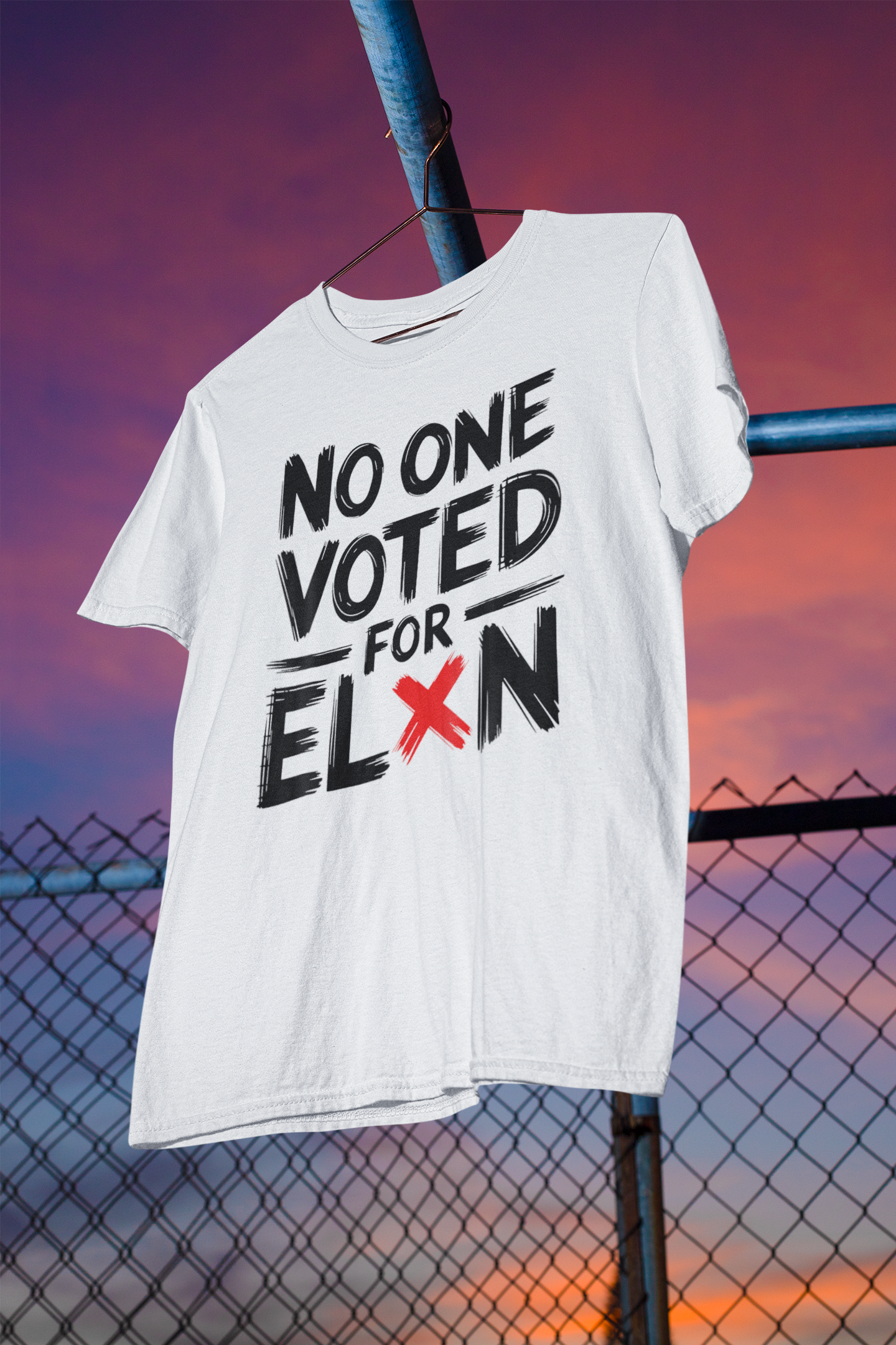 Shaka Brands | Political Tee Collection | No One Voted For Elon T-shirt