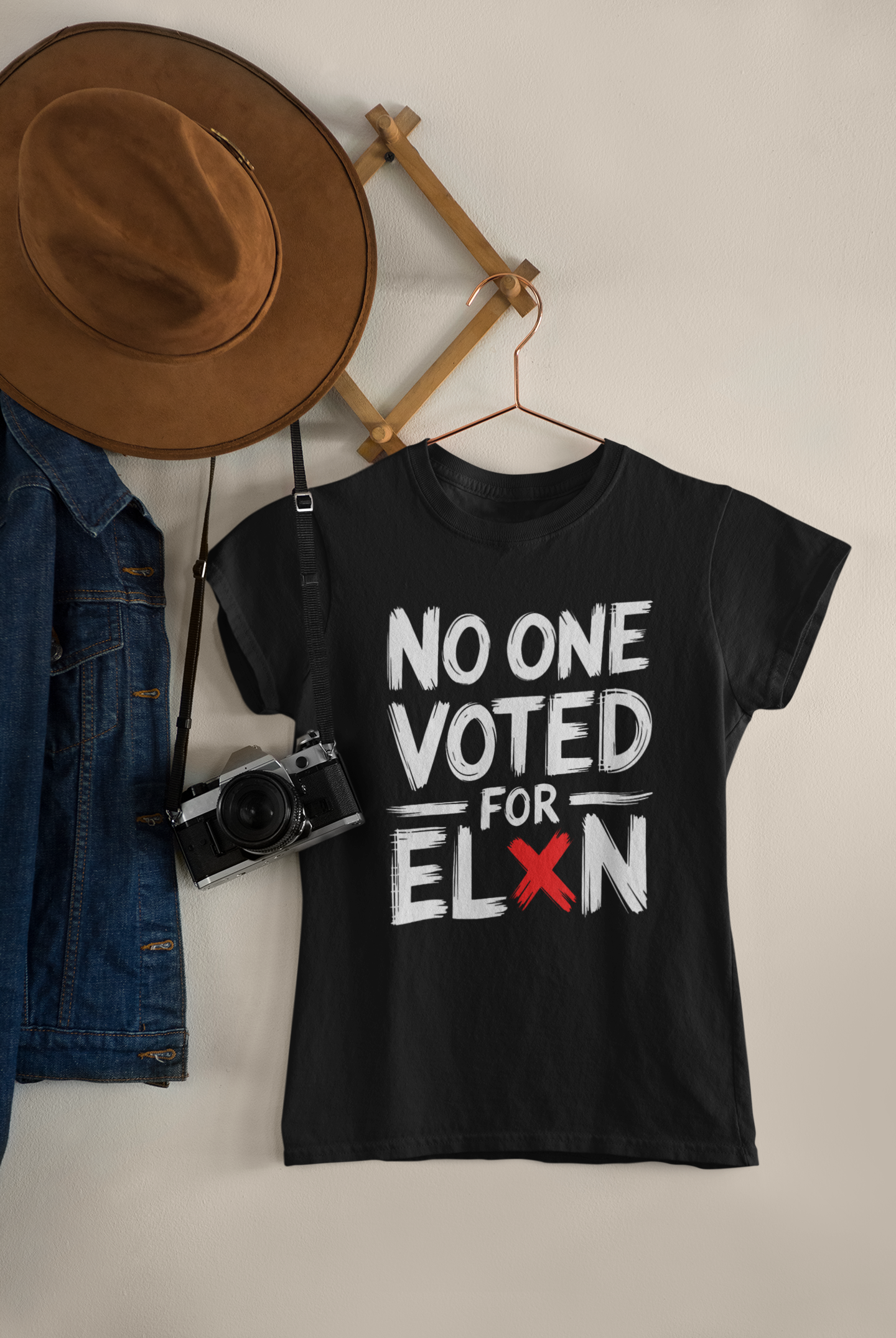 Shaka Brands | Political Tee Collection | No One Voted For Elon Women's T-shirt
