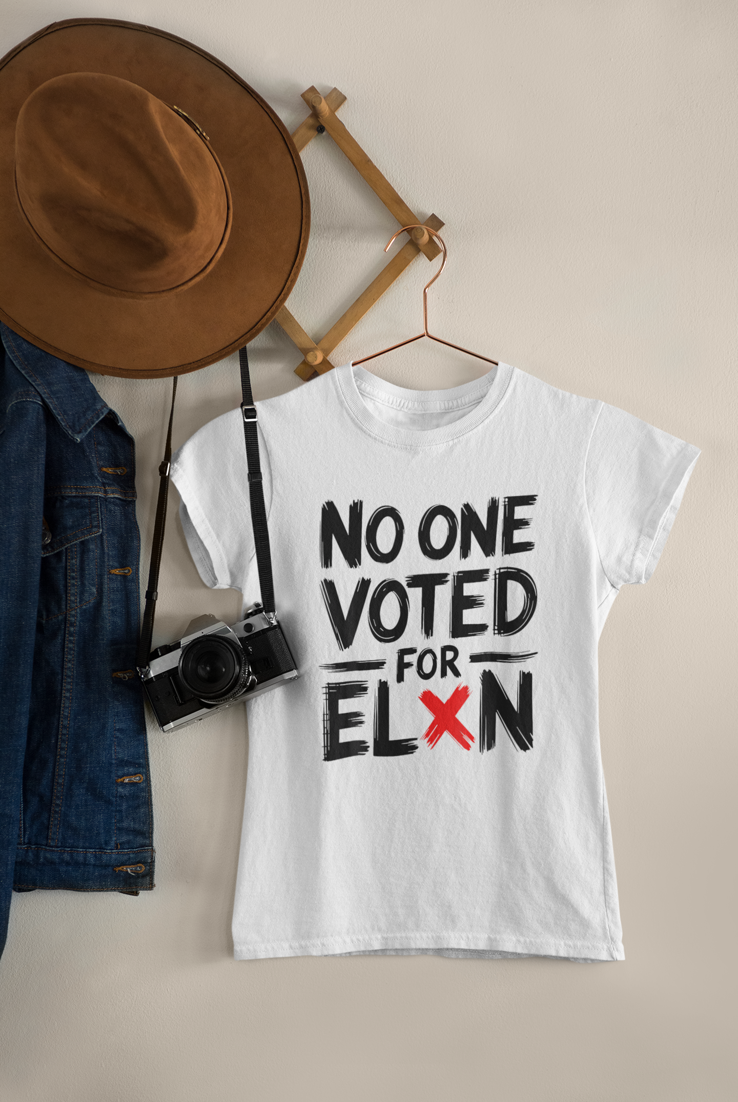 Shaka Brands | Political Tee Collection | No One Voted For Elon Women's T-shirt