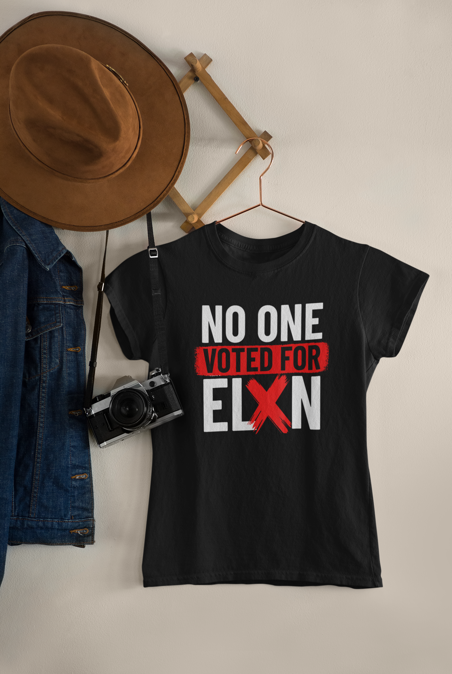Shaka Brands | Political Tee Collection | No One Voted For Elon Women's T-shirt