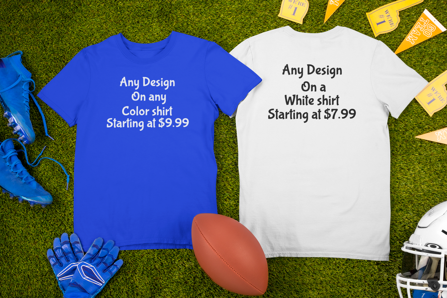 Shaka Brands | Graphic Tee's | Any Design Customizable Crew Neck T-Shirt