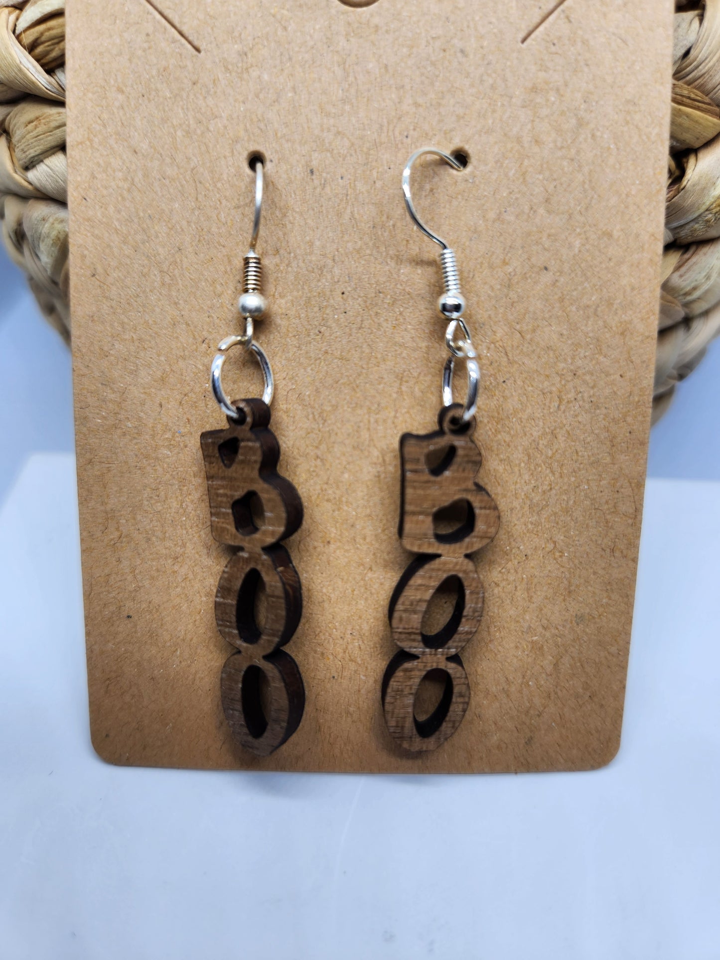 Shaka Brands | Laser Cut | Halloween Earrings *Boo*