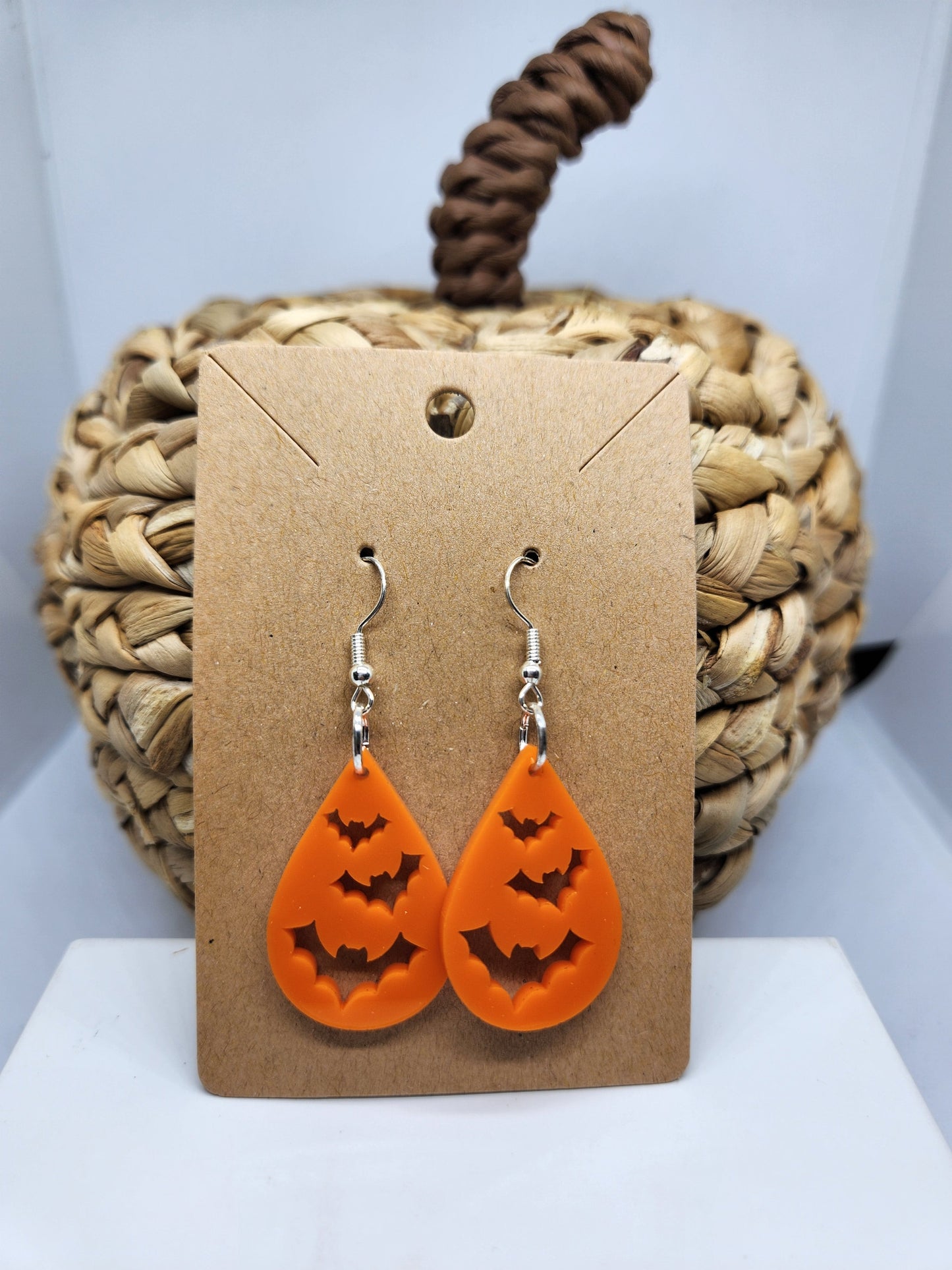 Shaka Brands | Laser Cut | Halloween Earrings *Flying Bats*